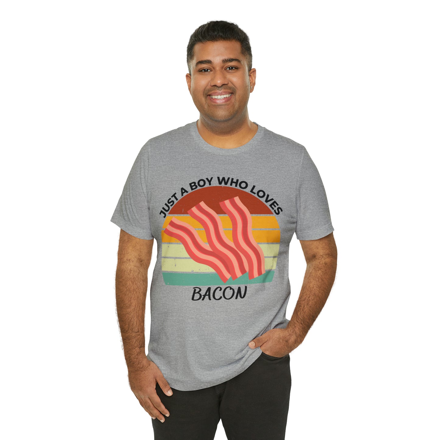 Just a Boy Who Loves Bacon Short Sleeve Tee