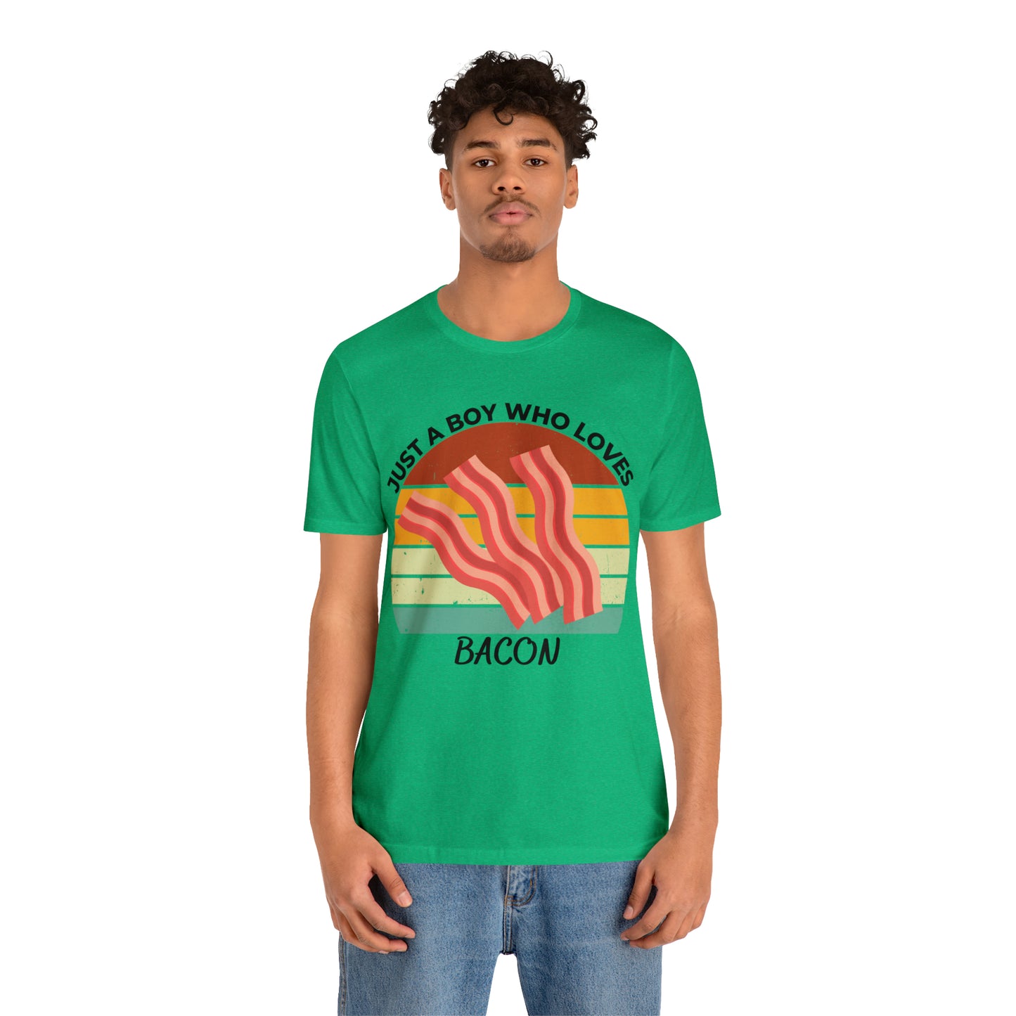 Just a Boy Who Loves Bacon Short Sleeve Tee