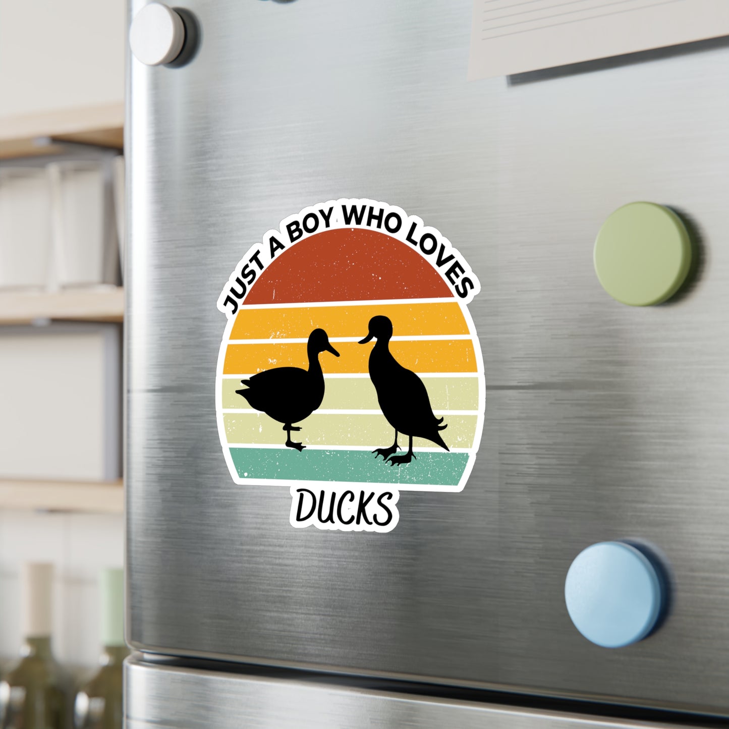 Just a Boy Who Loves Ducks Kiss-Cut Vinyl Decals