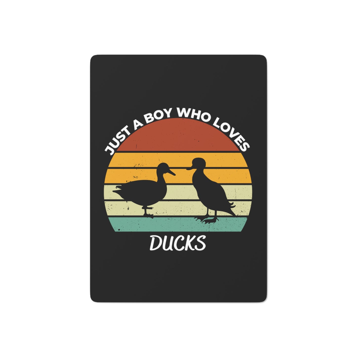 Just a Boy Who Loves Ducks Poker Cards