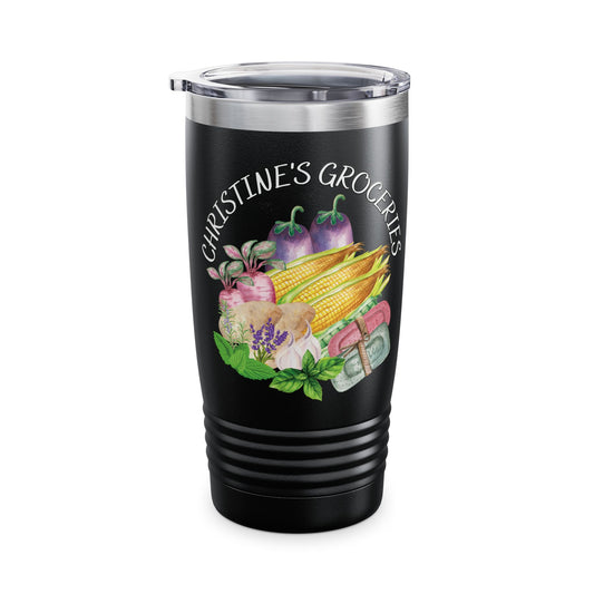 Christine's Groceries Logo Ringneck Tumbler, 20oz