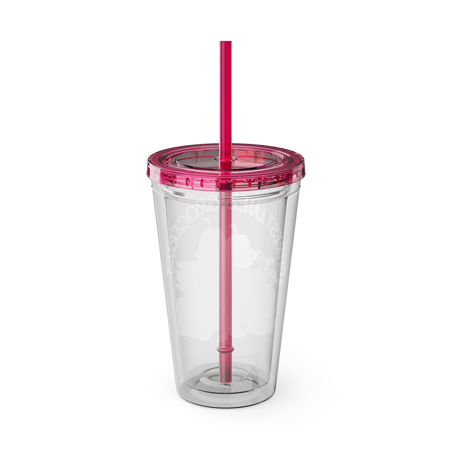 Christine's Groceries Sunsplash Tumbler with Straw, 16oz