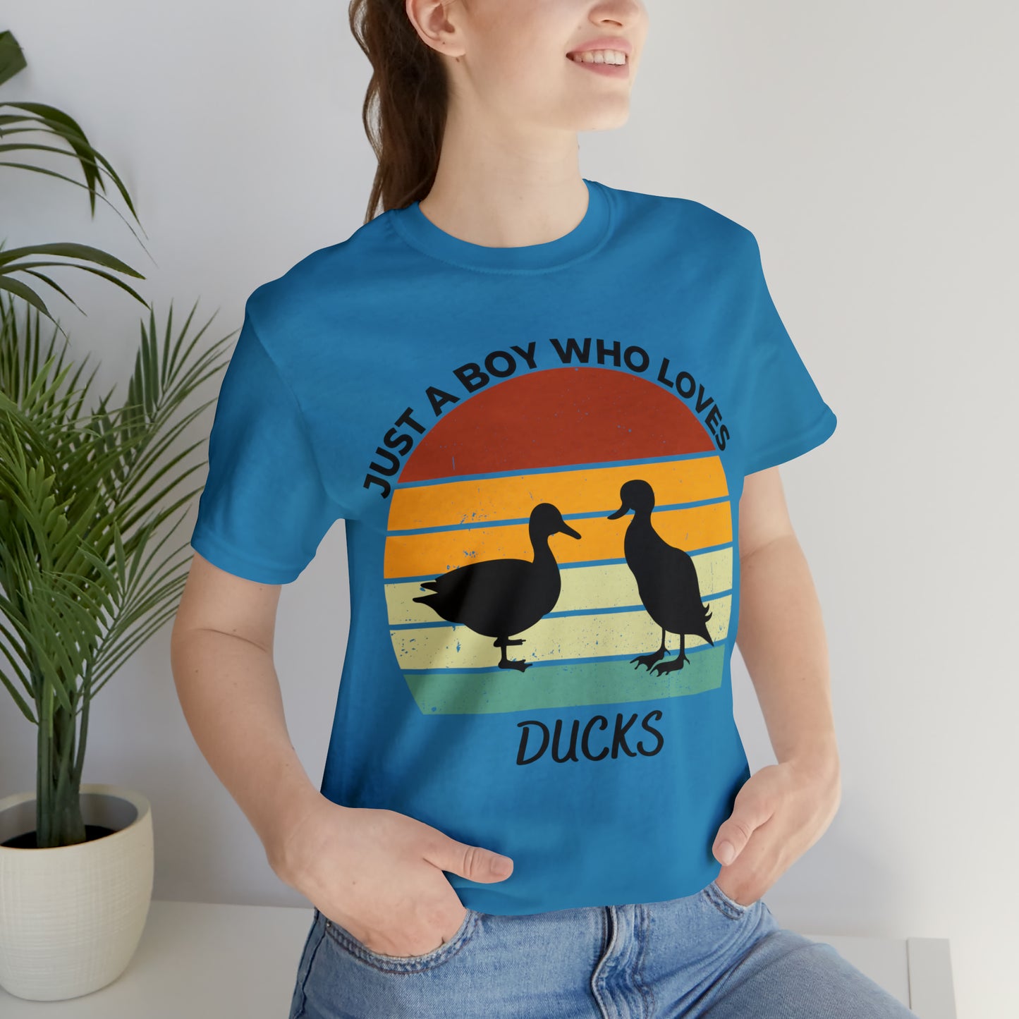 Just a Boy Who Loves Ducks Short Sleeve Tee