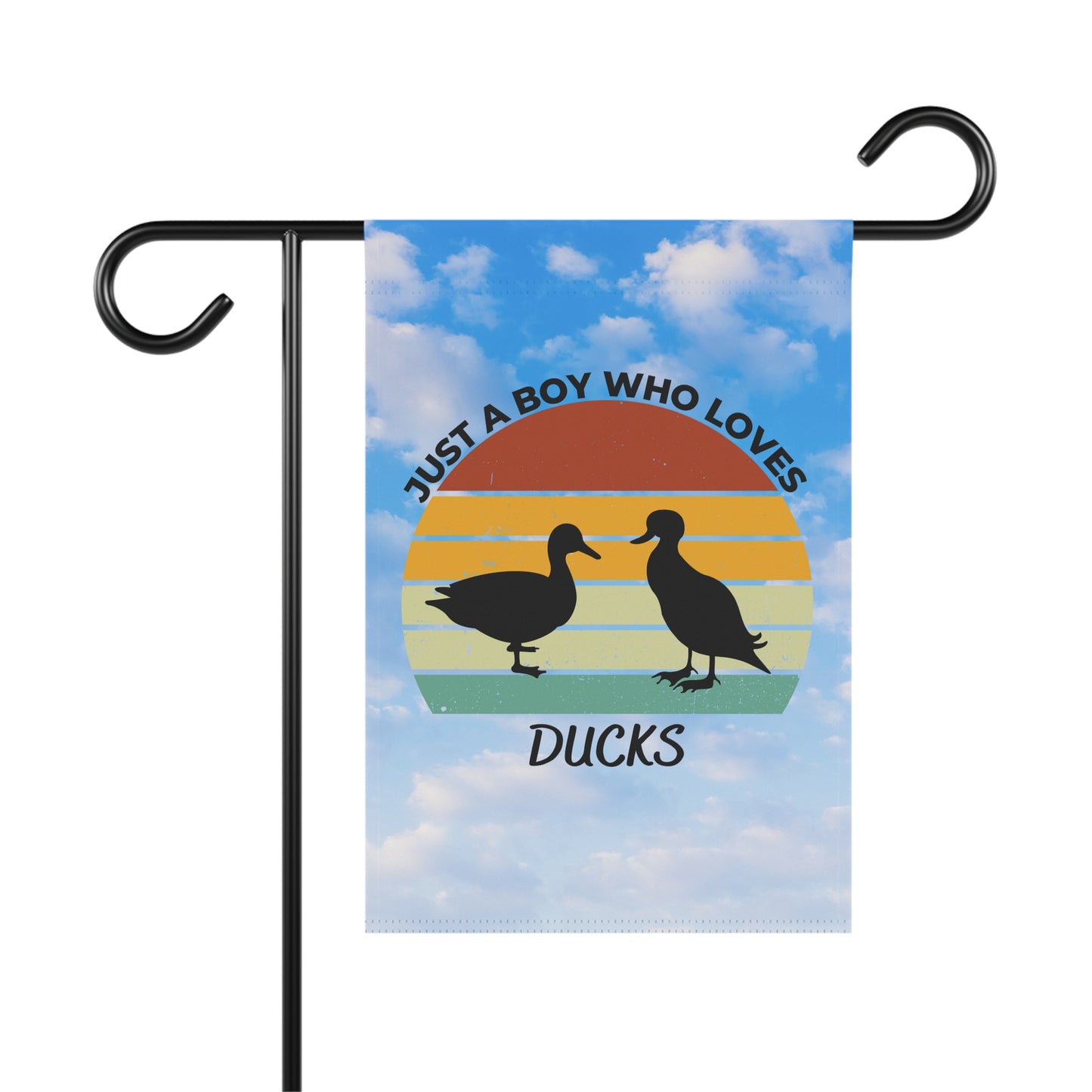 Just a Boy Who Loves Ducks Garden & House Banner