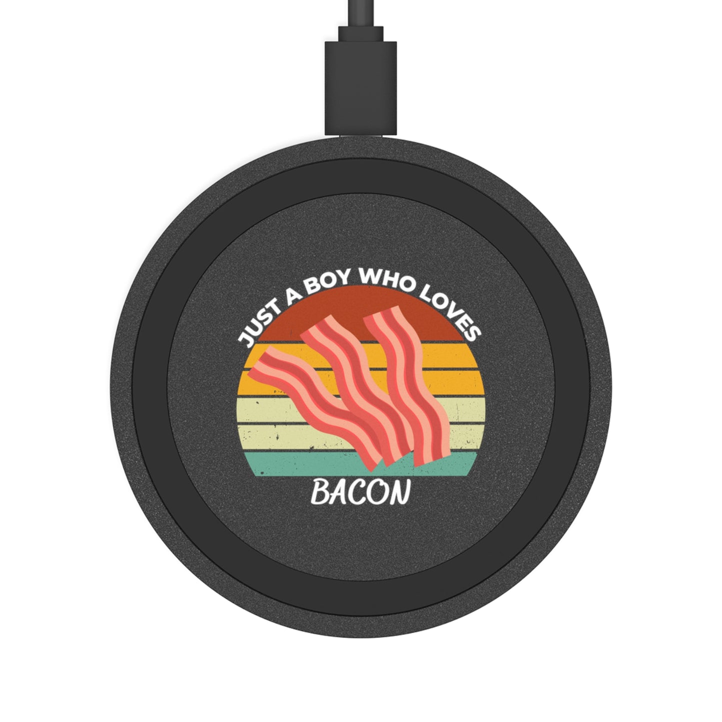 Just a Boy Who Loves Bacon Quake Wireless Charging Pad