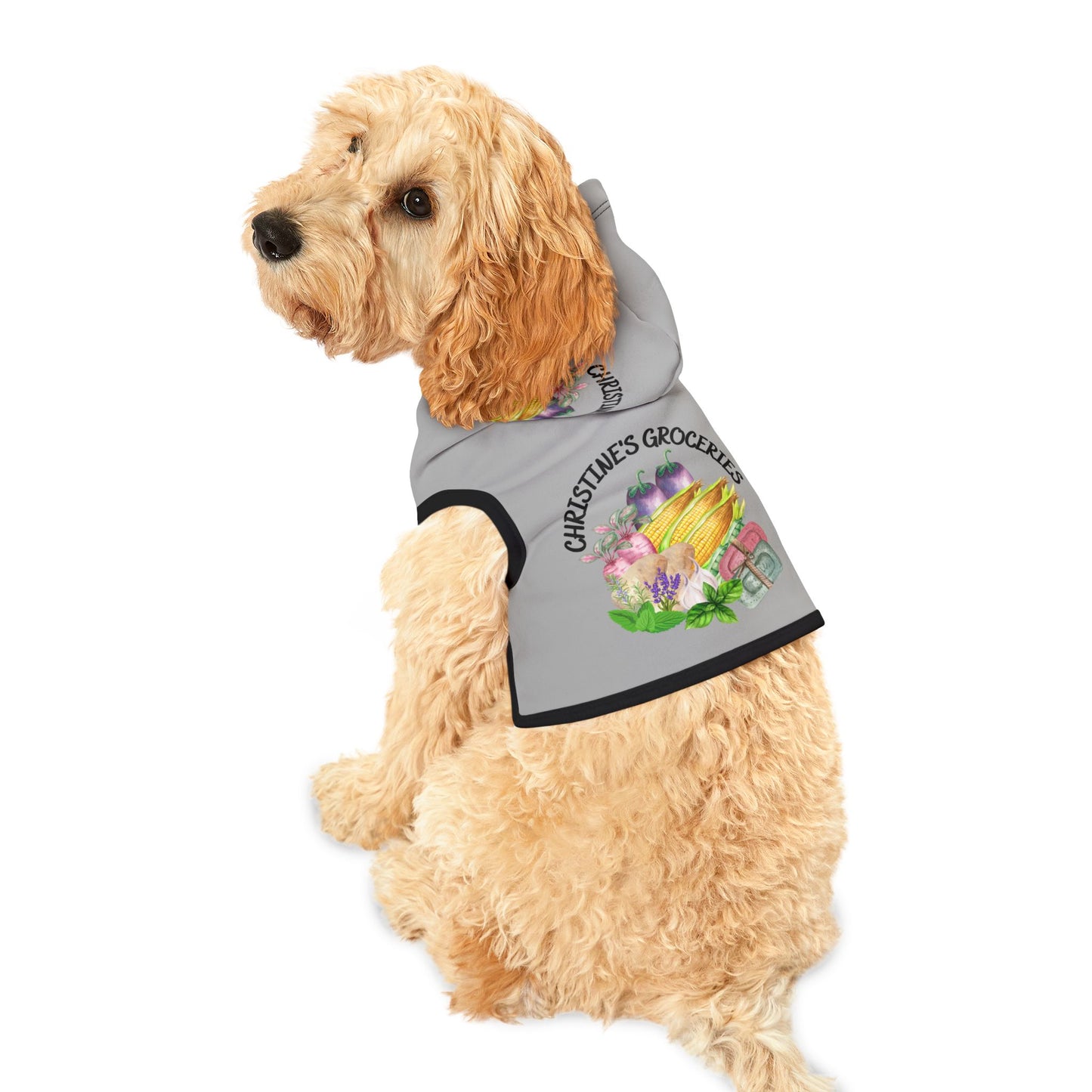 Christine's Groceries Grey Pet Hoodie