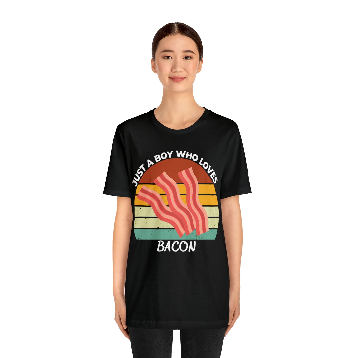 Just a Boy Who Loves Bacon Short Sleeve Tee