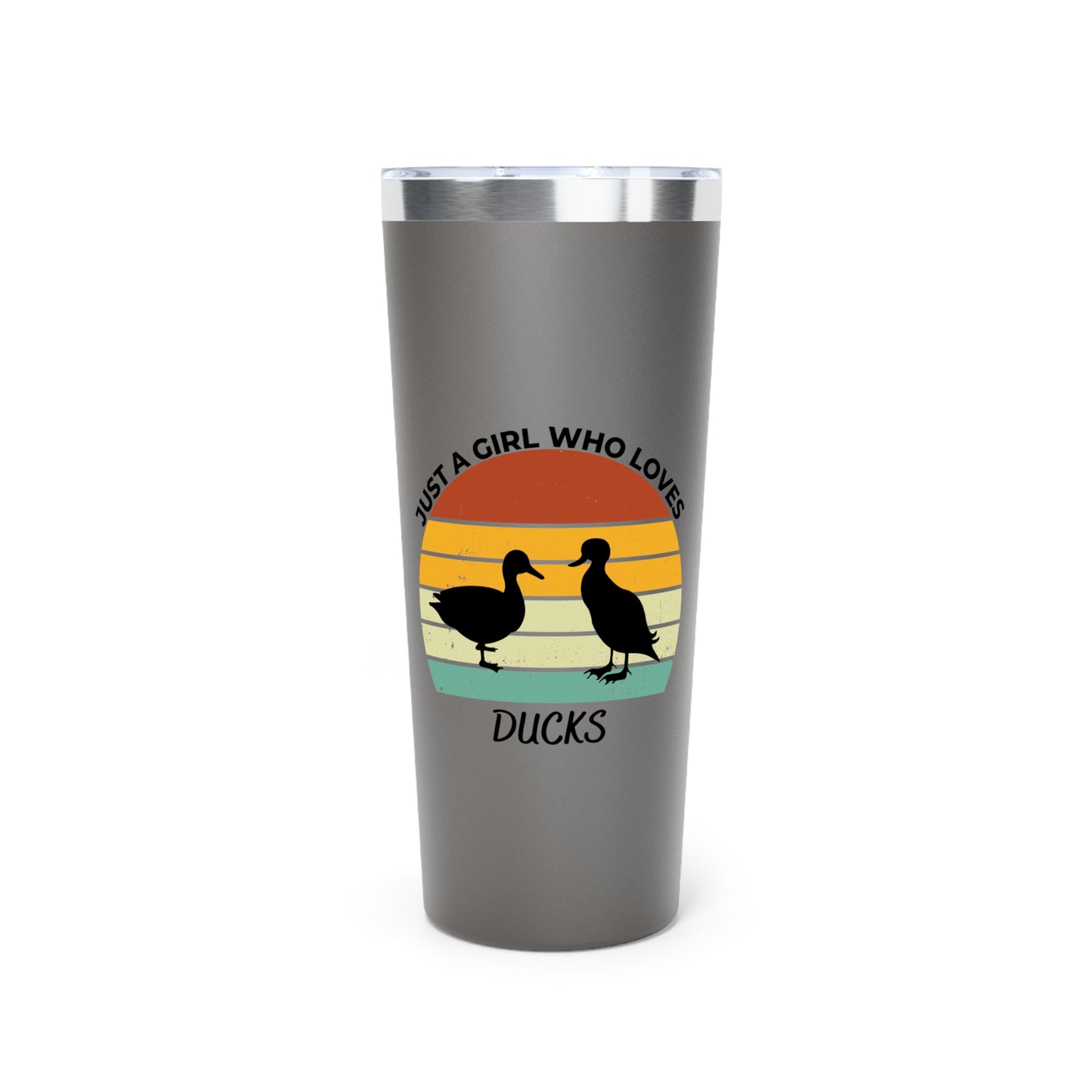 Just a Girl Who Loves Ducks Copper Vacuum Insulated Tumbler, 22oz