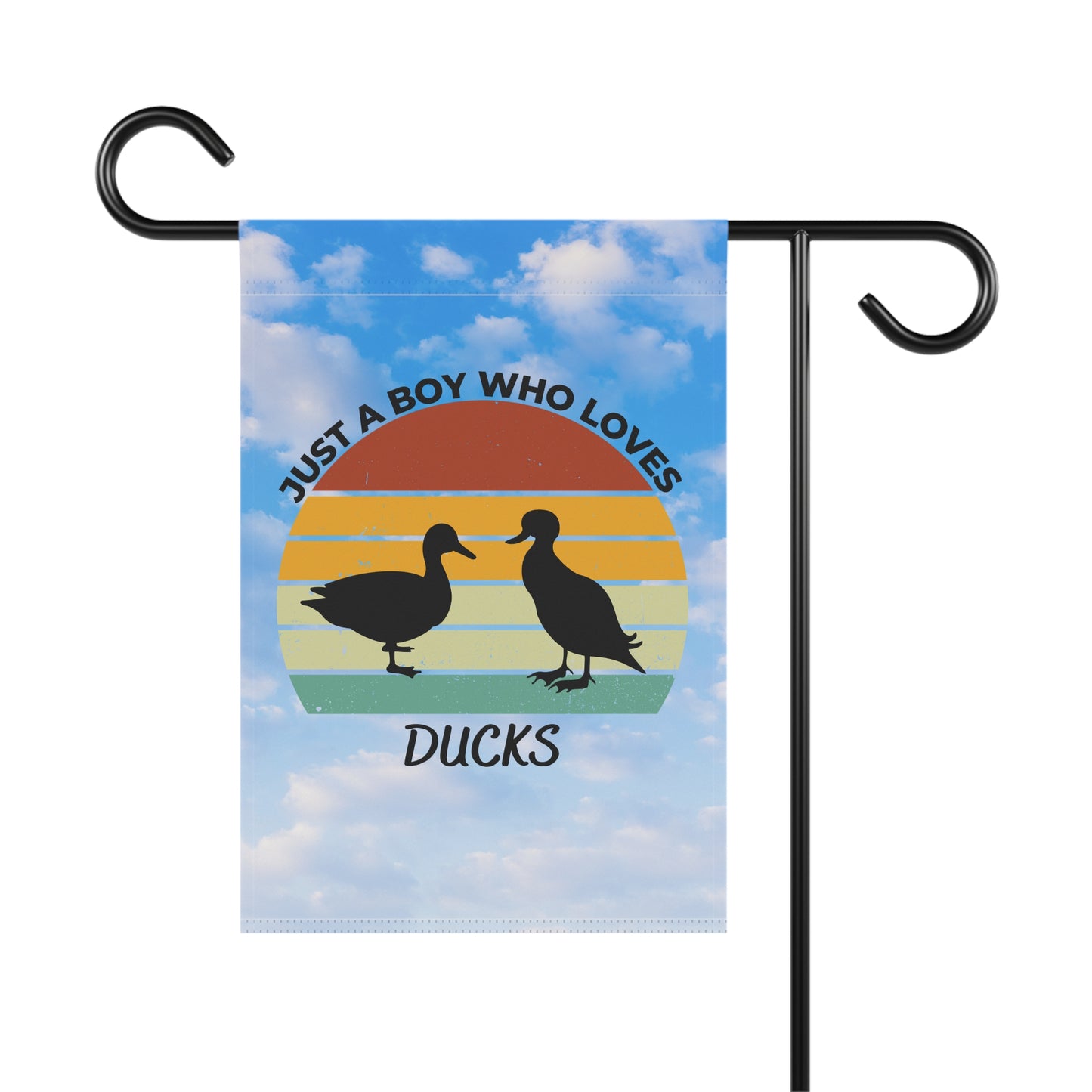 Just a Boy Who Loves Ducks Garden & House Banner