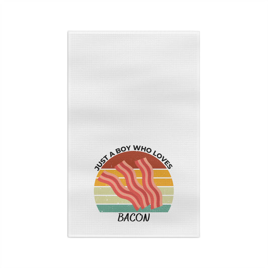 Just a Boy Who Loves Bacon Soft Tea Towel