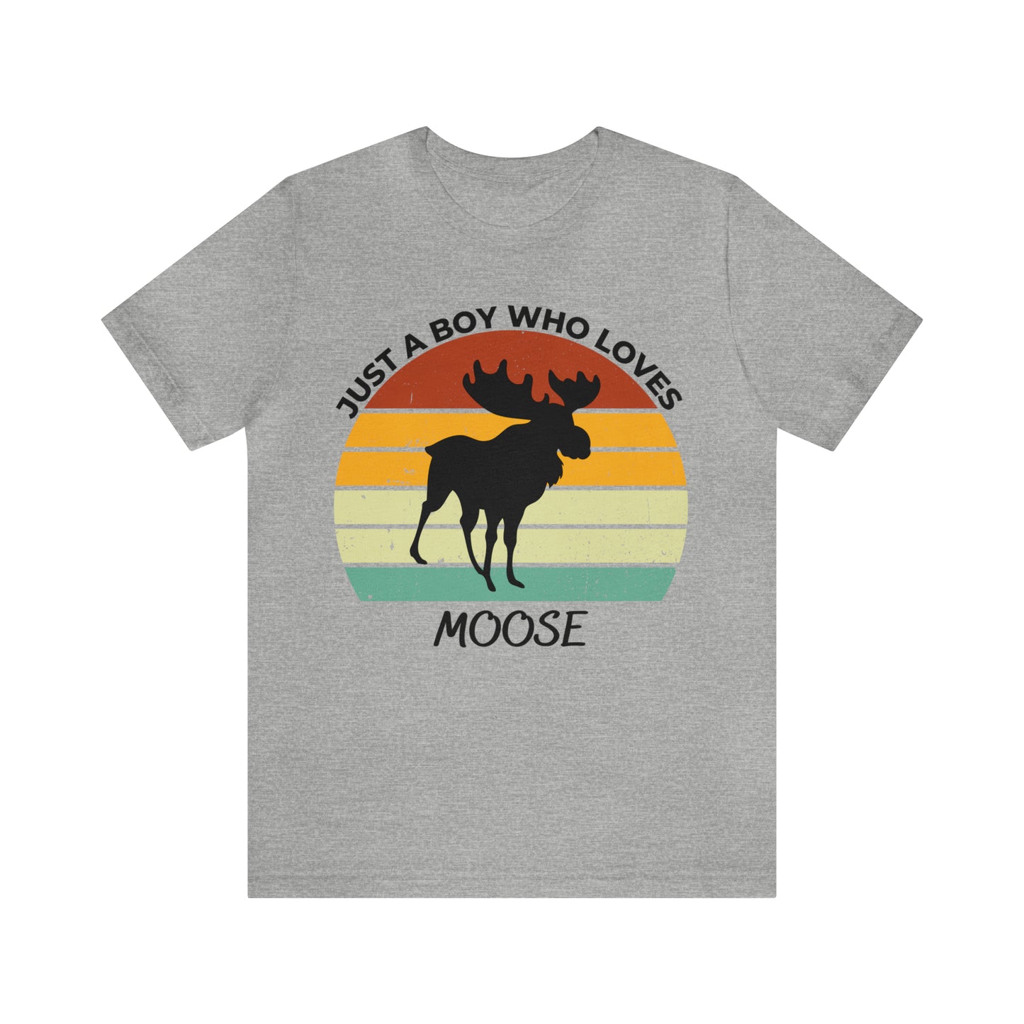 Just a Boy Who Loves Moose Short Sleeve Tee