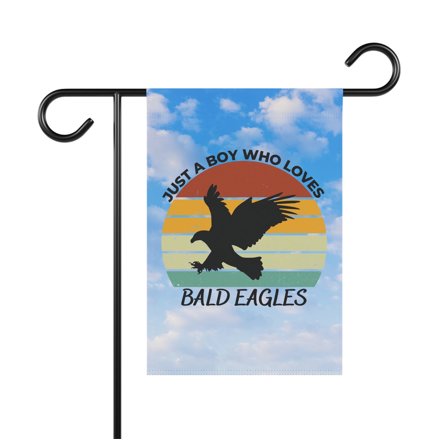 Just a Boy Who Loves Bald Eagles Garden & House Banner