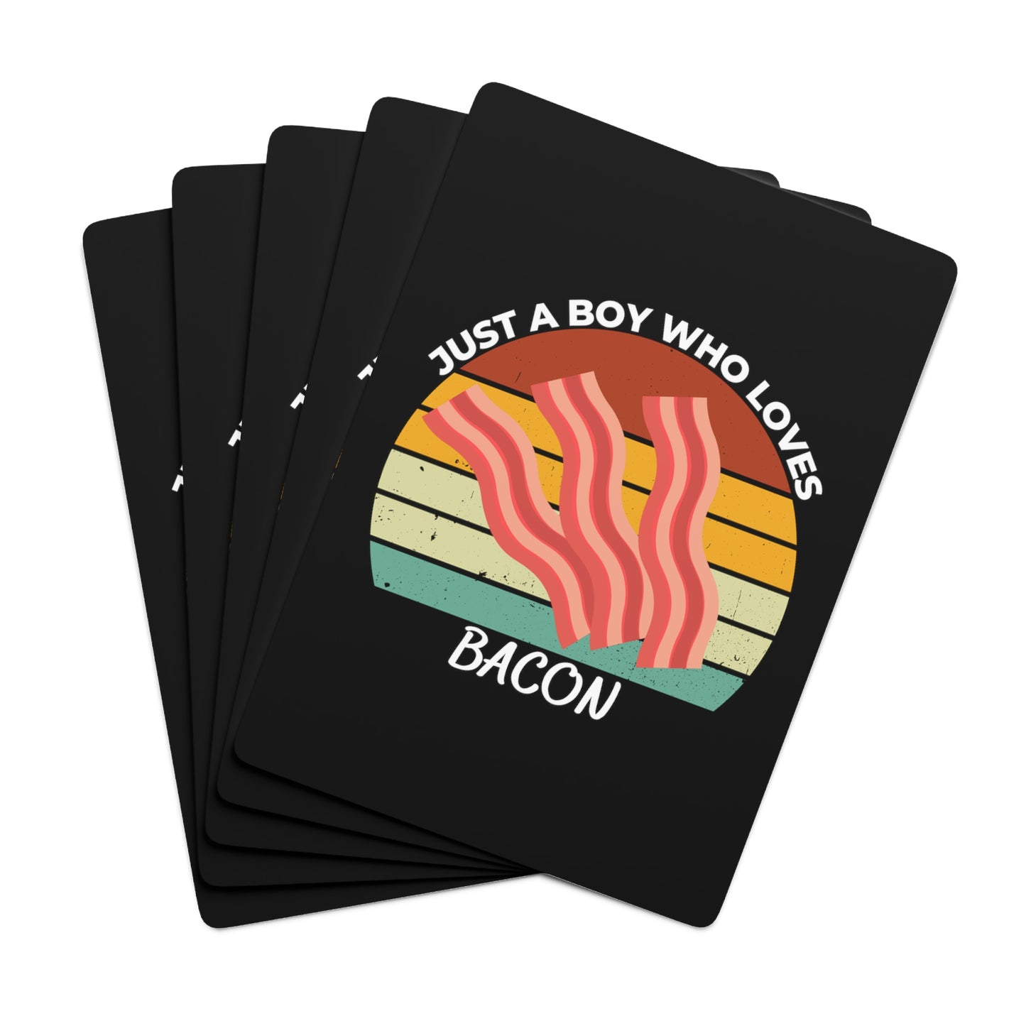 Just a Boy Who Loves Bacon Poker Cards