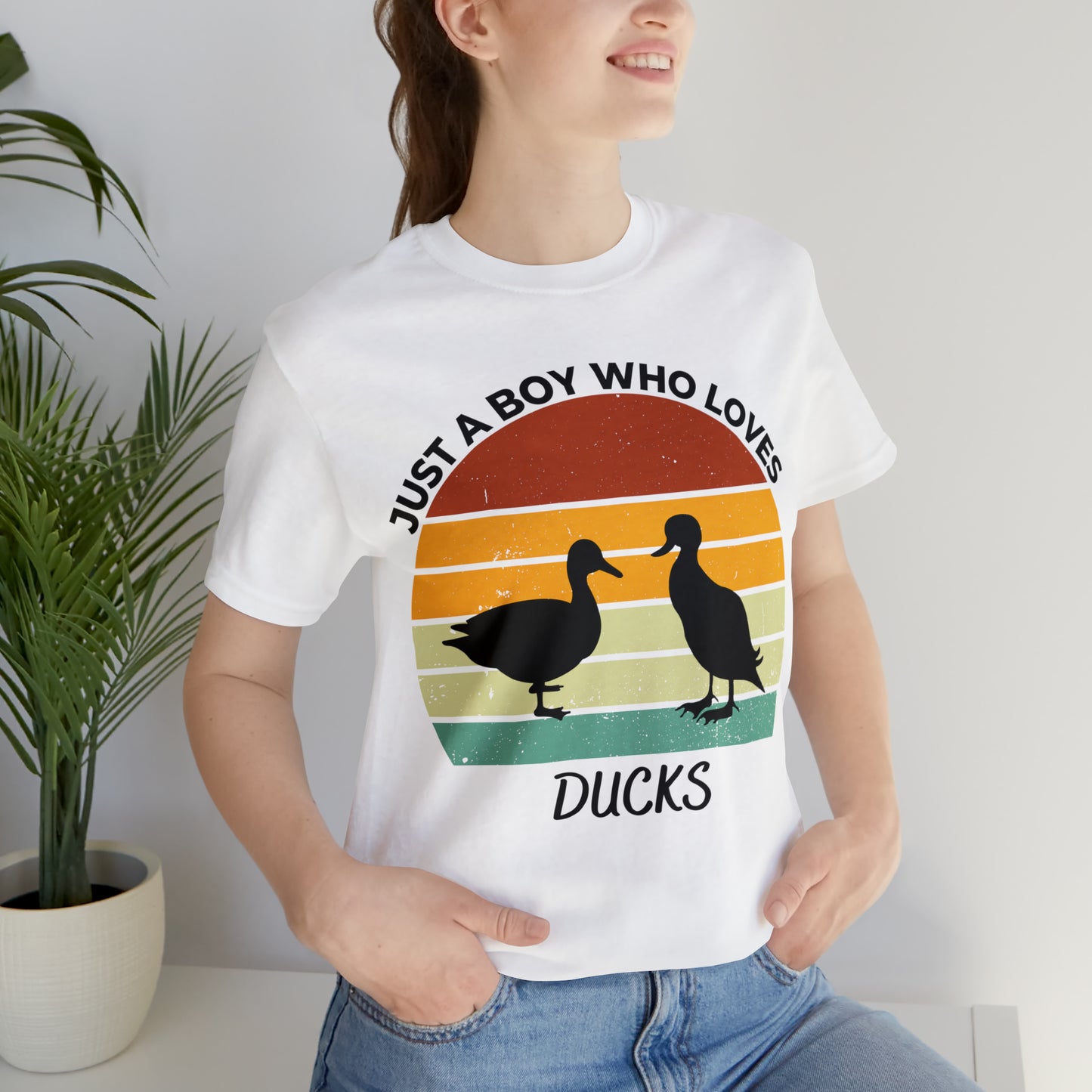 Just a Boy Who Loves Ducks Short Sleeve Tee