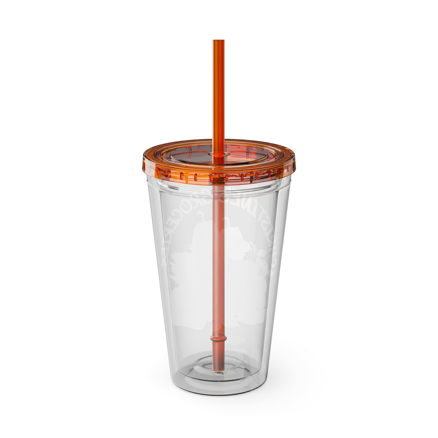 Christine's Groceries Sunsplash Tumbler with Straw, 16oz