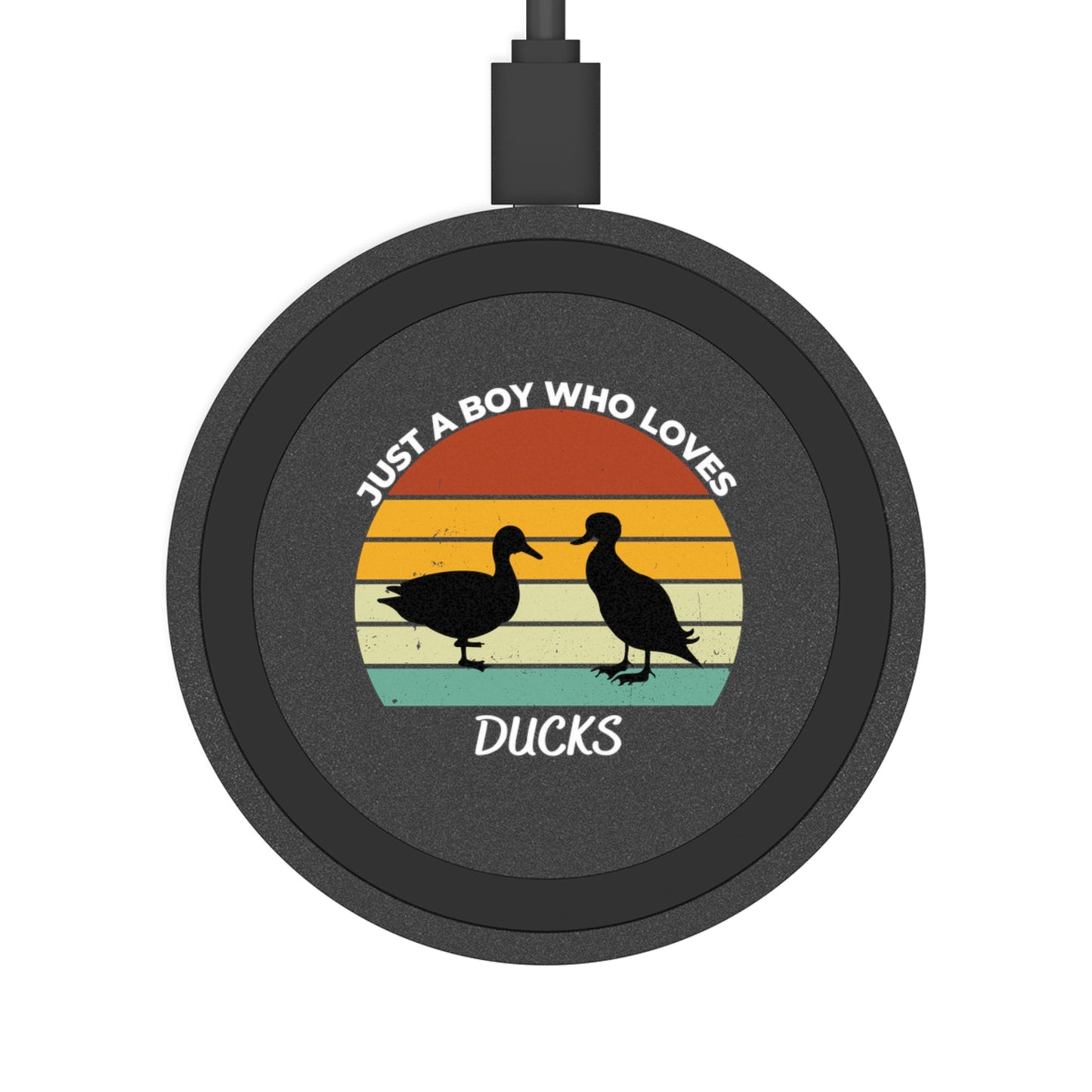 Just a Boy Who Loves Ducks Quake Wireless Charging Pad