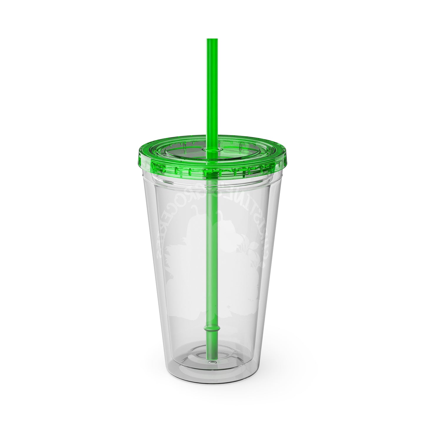 Christine's Groceries Sunsplash Tumbler with Straw, 16oz