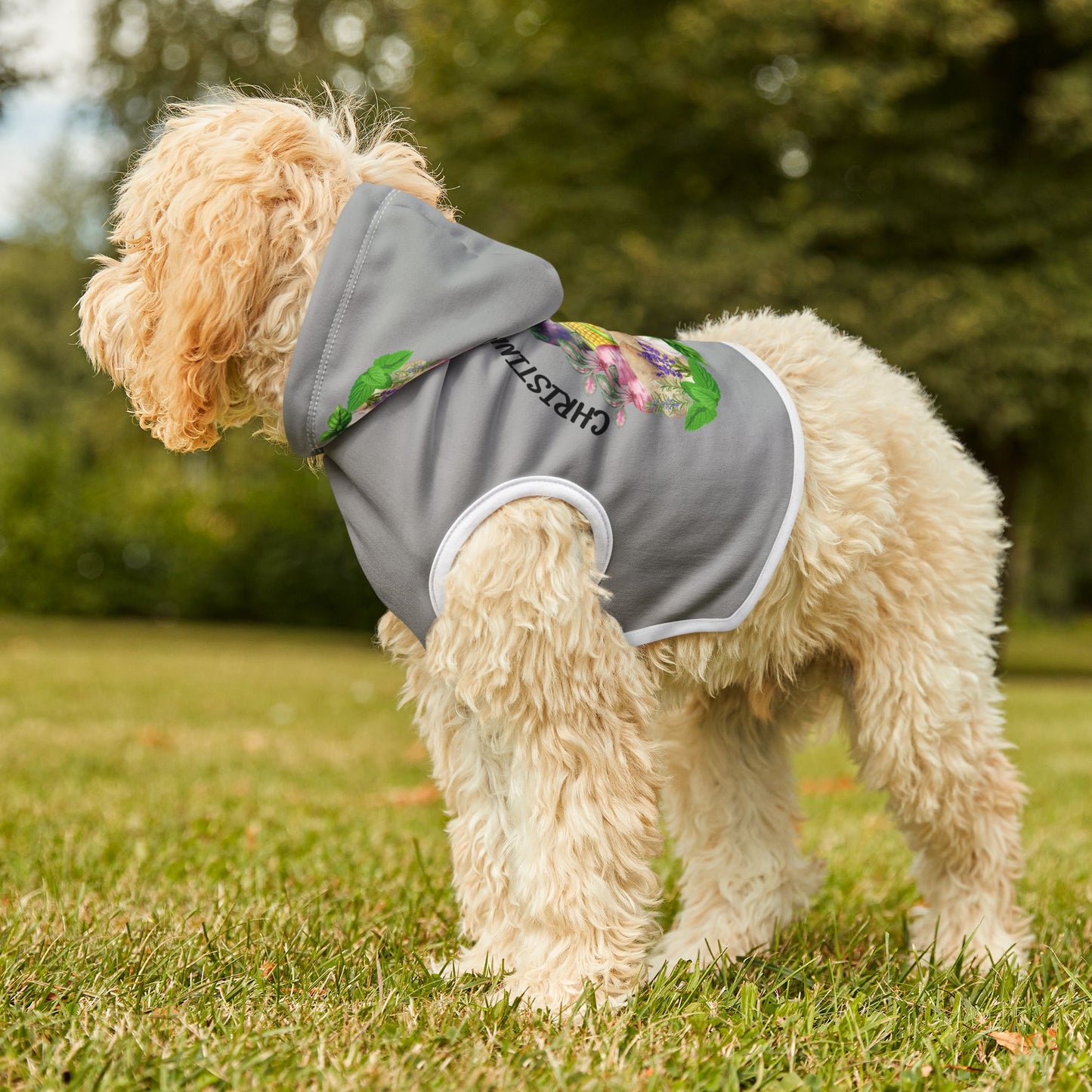 Christine's Groceries Grey Pet Hoodie