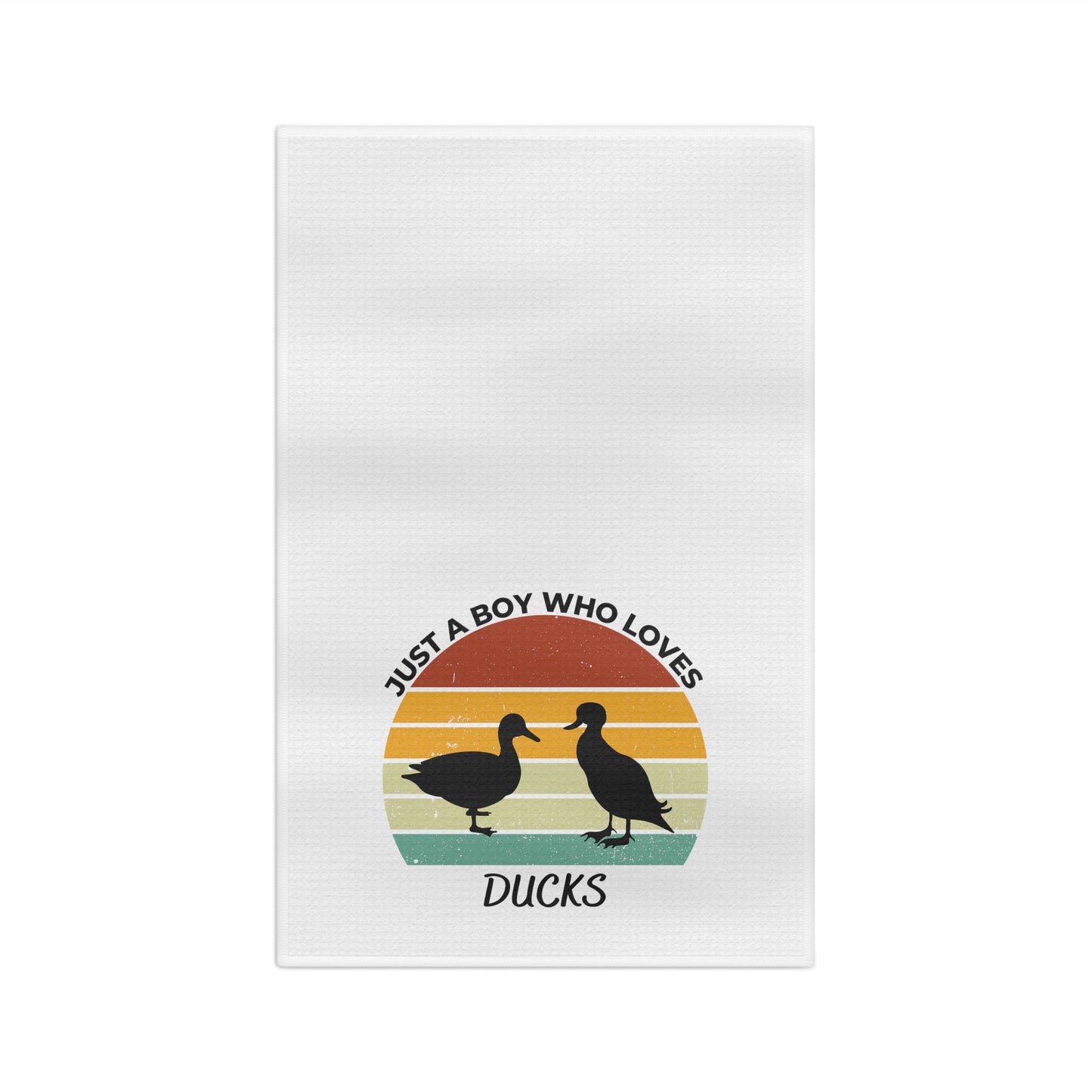 Just a Boy Who Loves Ducks Soft Tea Towel