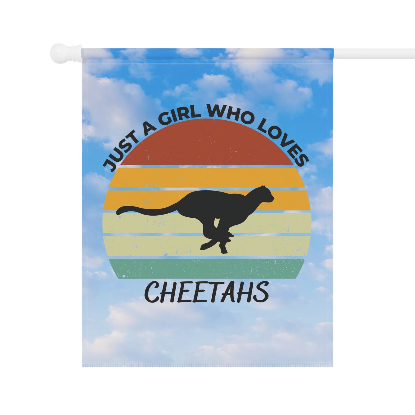 Just a Girl Who Loves Cheetahs Garden & House Banner