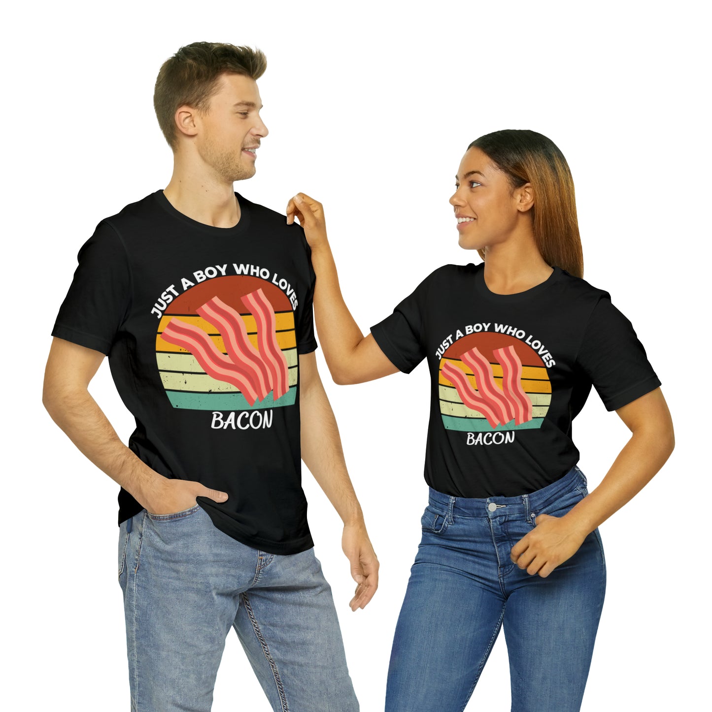 Just a Boy Who Loves Bacon Short Sleeve Tee