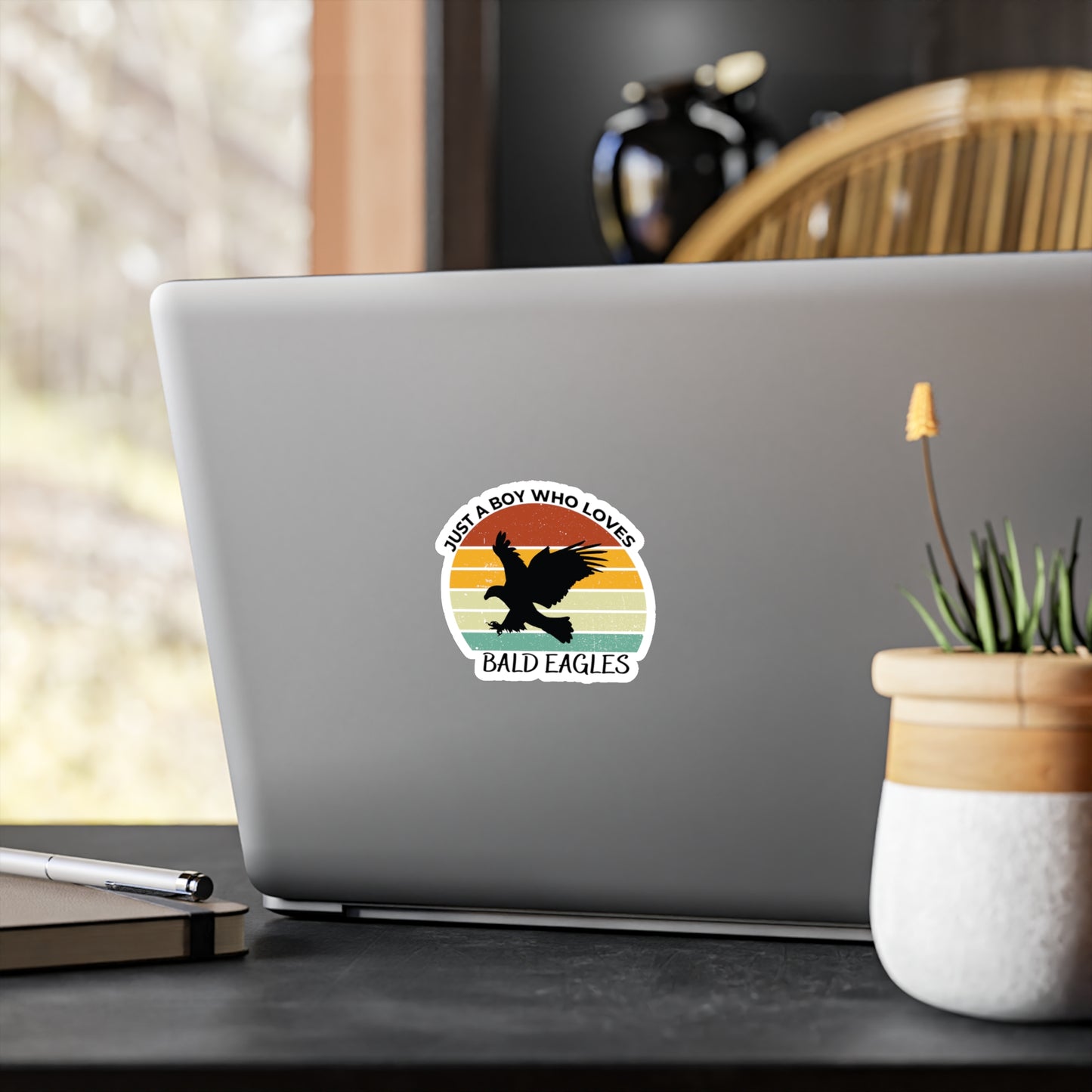 Just a Boy Who Loves Bald Eagles Kiss-Cut Vinyl Decals