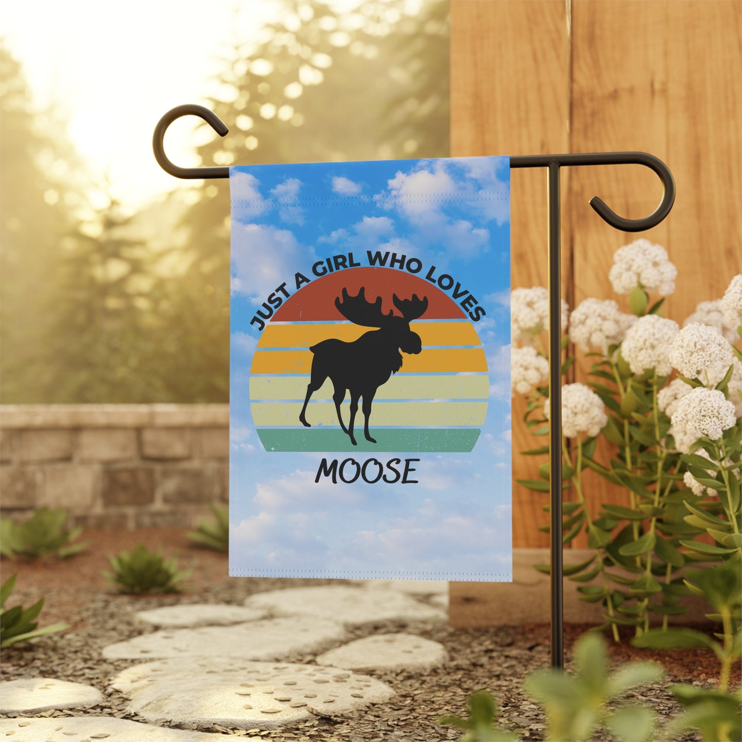 Just a Girl Who Loves Moose Garden & House Banner