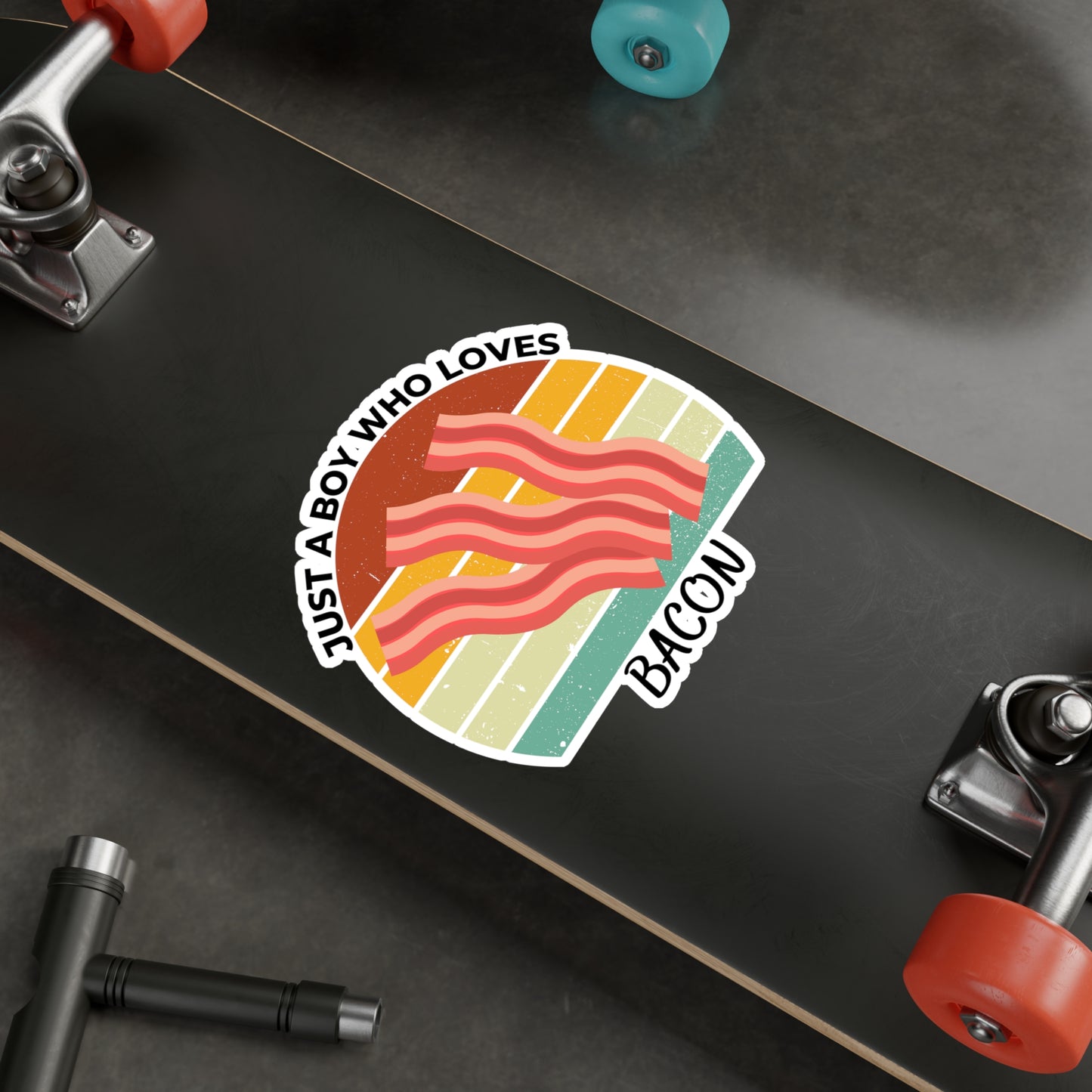 Just a Boy Who Loves Bacon Kiss-Cut Vinyl Decals