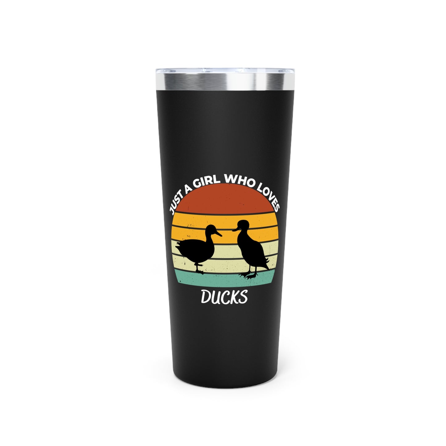 Just a Girl Who Loves Ducks Copper Vacuum Insulated Tumbler, 22oz