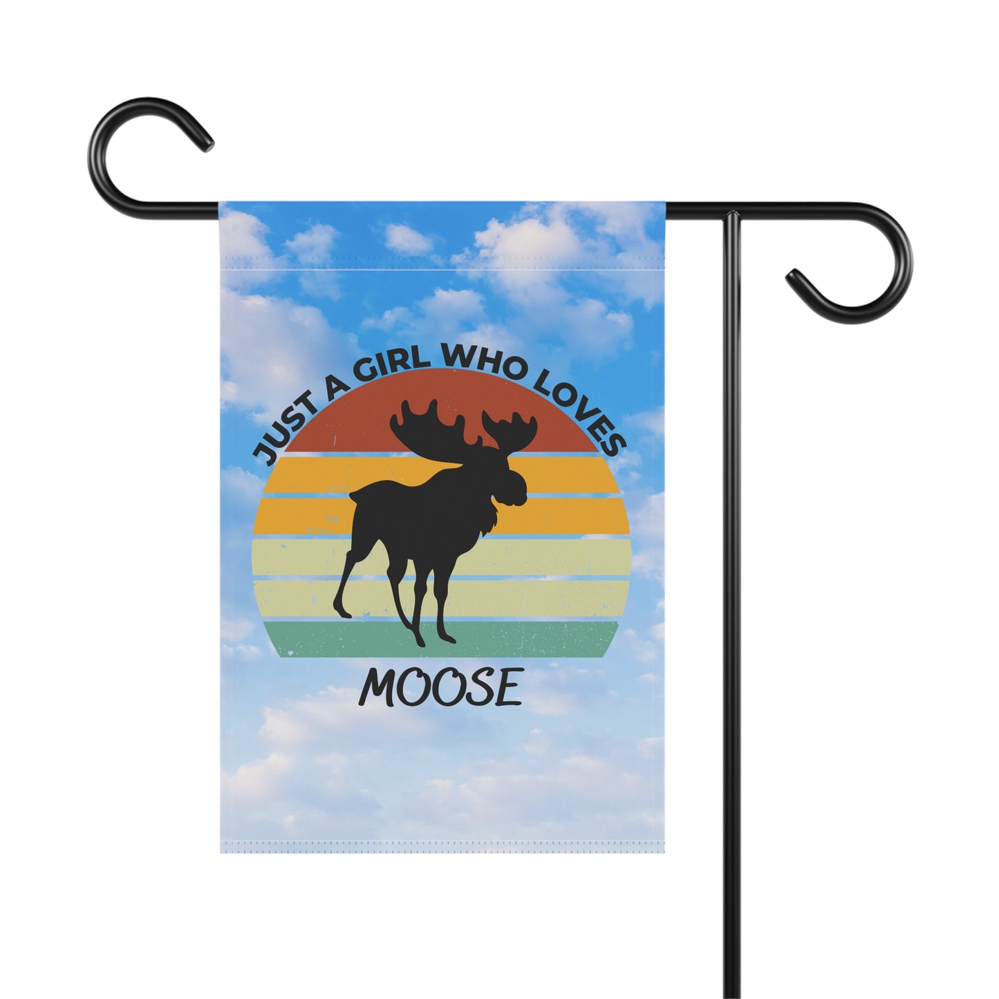 Just a Girl Who Loves Moose Garden & House Banner