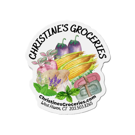 Christine's Groceries Die-Cut Magnets