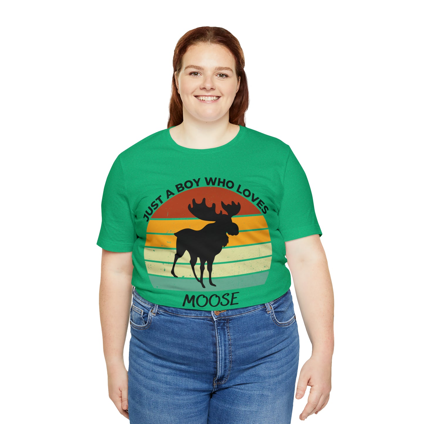 Just a Boy Who Loves Moose Short Sleeve Tee