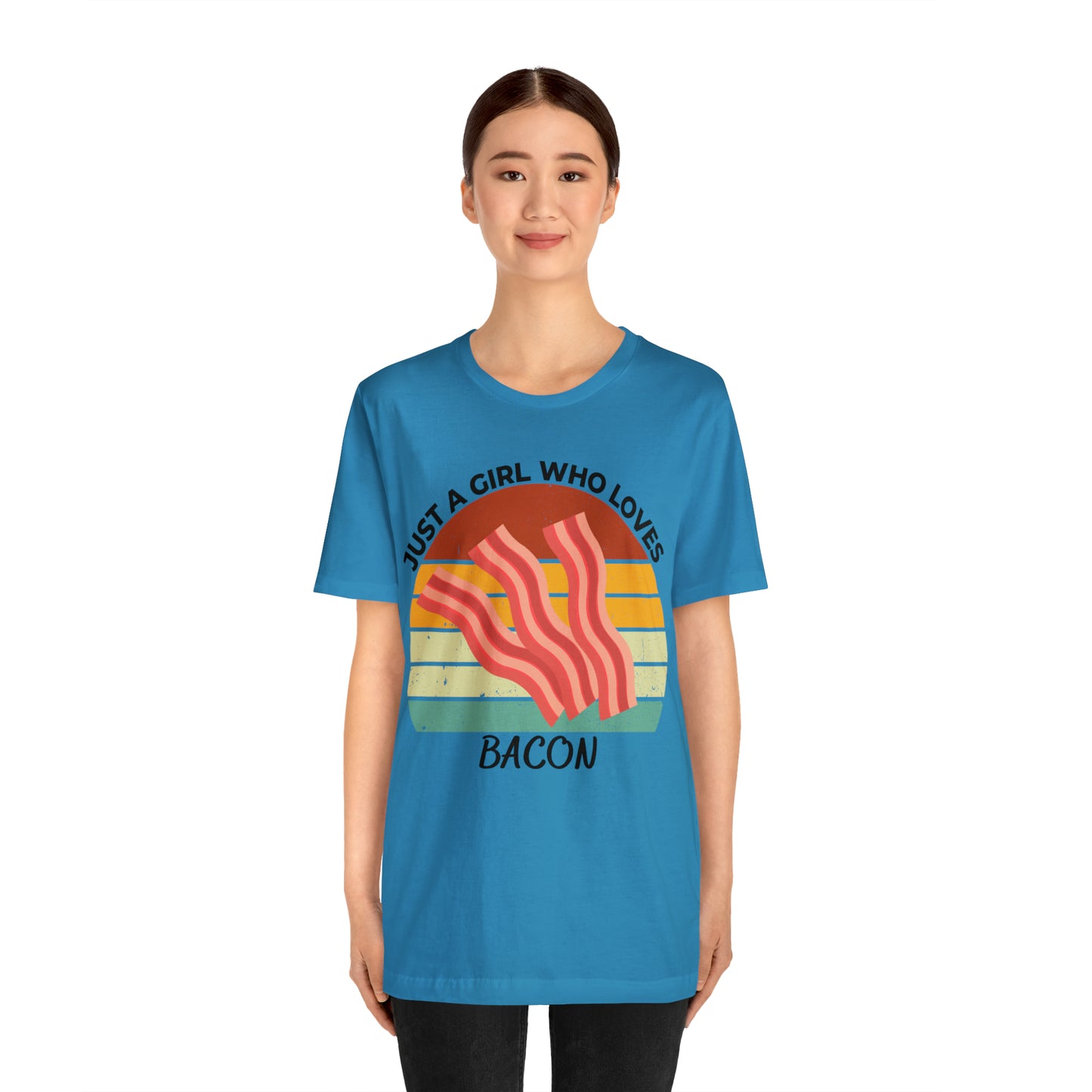 Just a Girl Who Loves Bacon Short Sleeve Tee