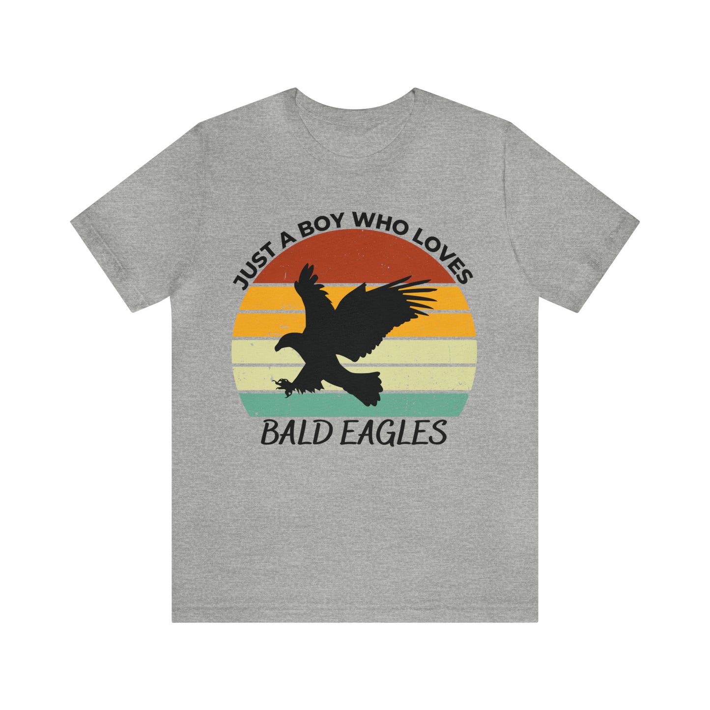 Just a Boy Who Loves Bald Eagles Short Sleeve Tee