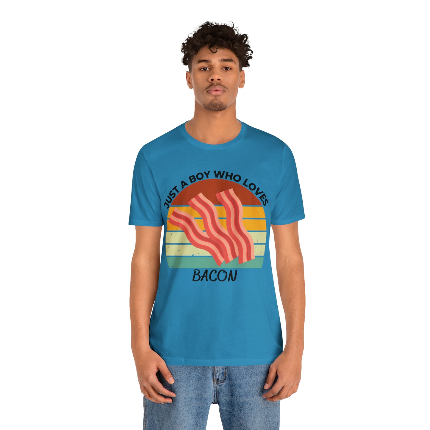 Just a Boy Who Loves Bacon Short Sleeve Tee