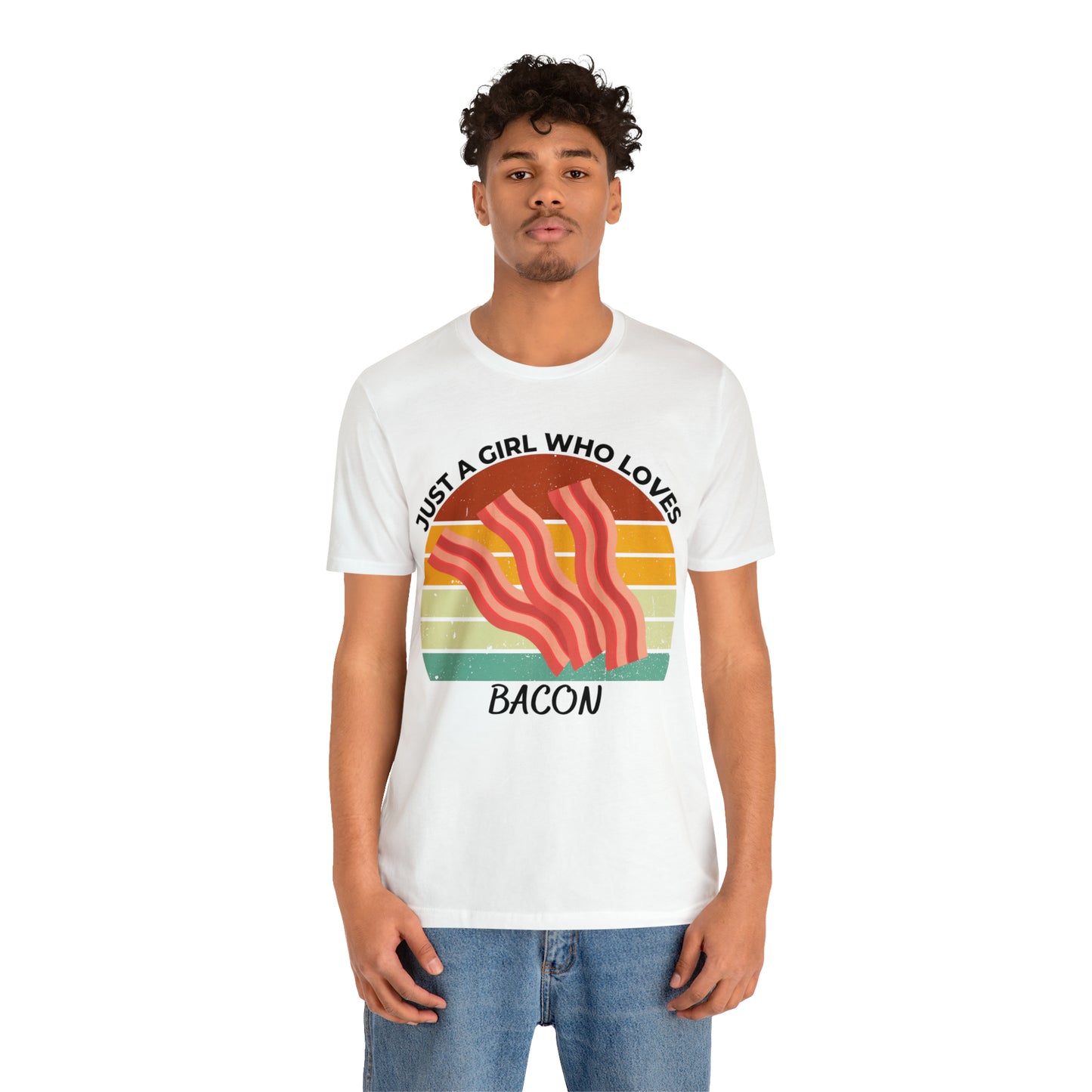 Just a Girl Who Loves Bacon Short Sleeve Tee