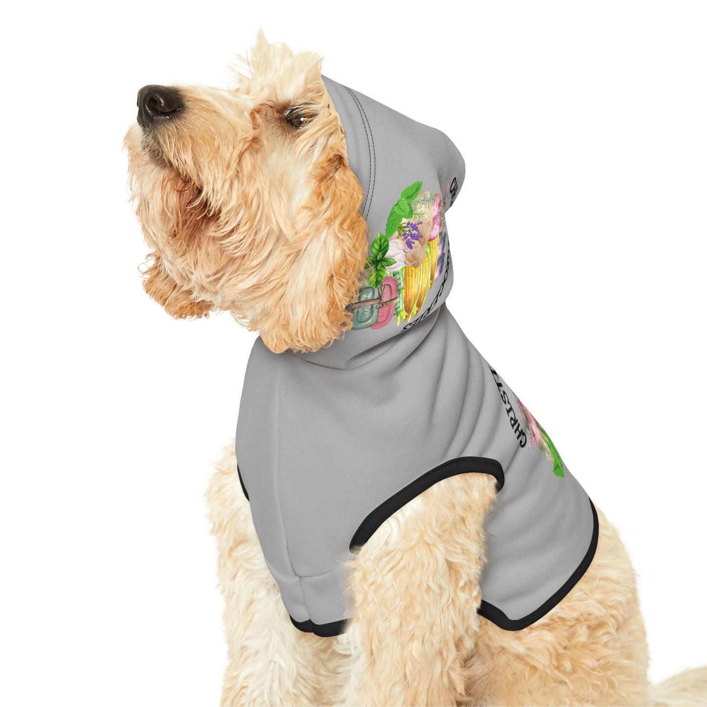 Christine's Groceries Grey Pet Hoodie