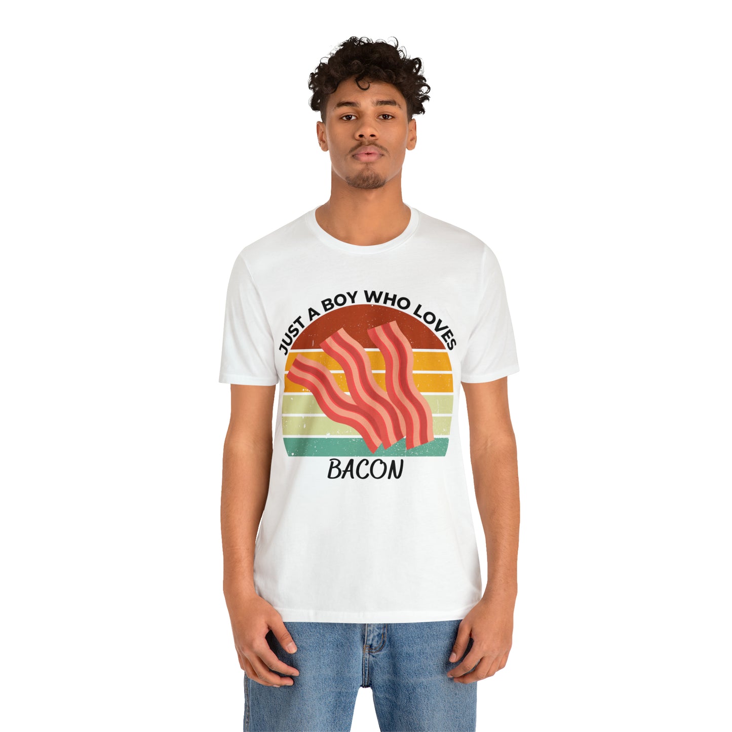 Just a Boy Who Loves Bacon Short Sleeve Tee