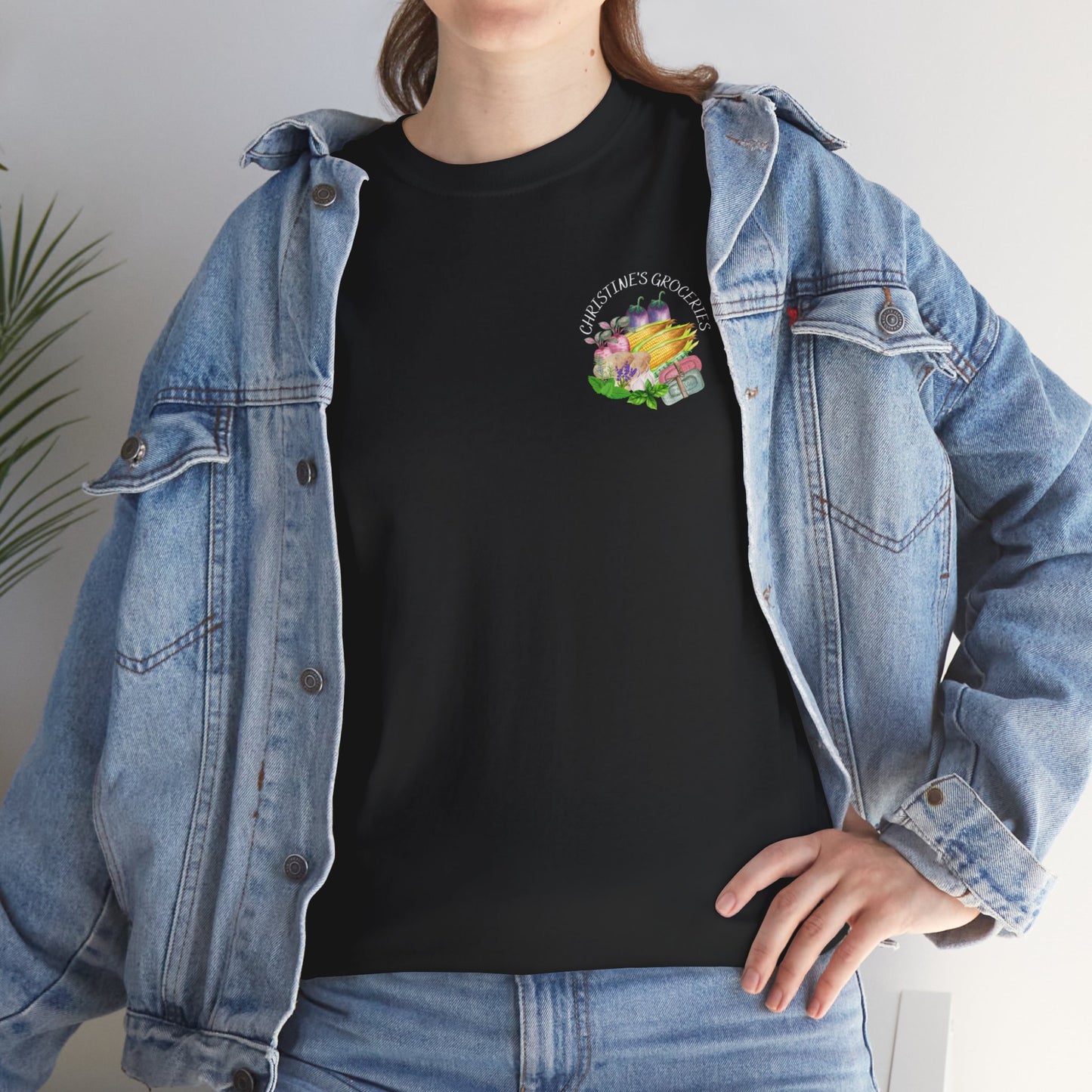 Christine's Groceries Logo Wear Event Shirt Unisex Cotton Tee