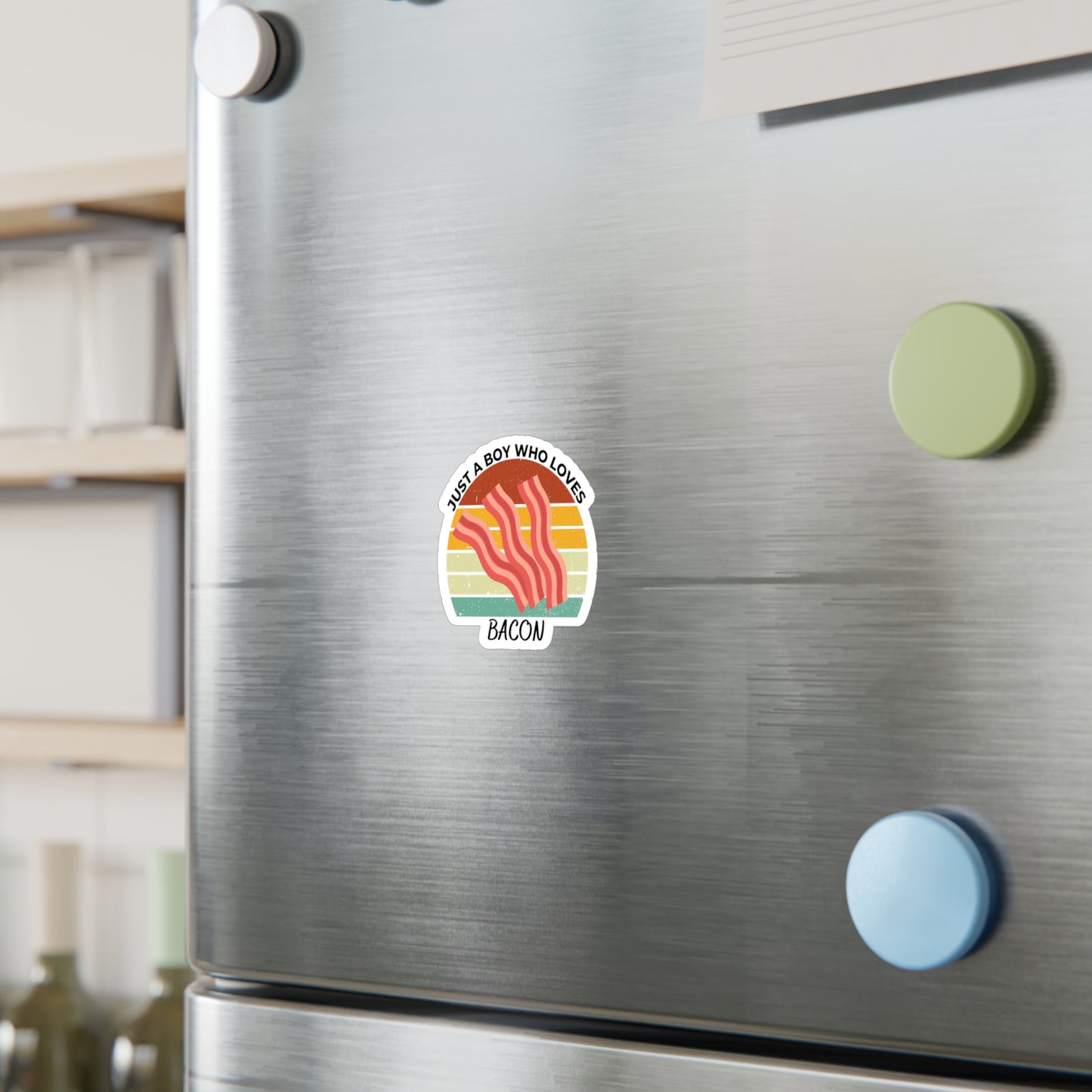 Just a Boy Who Loves Bacon Kiss-Cut Vinyl Decals