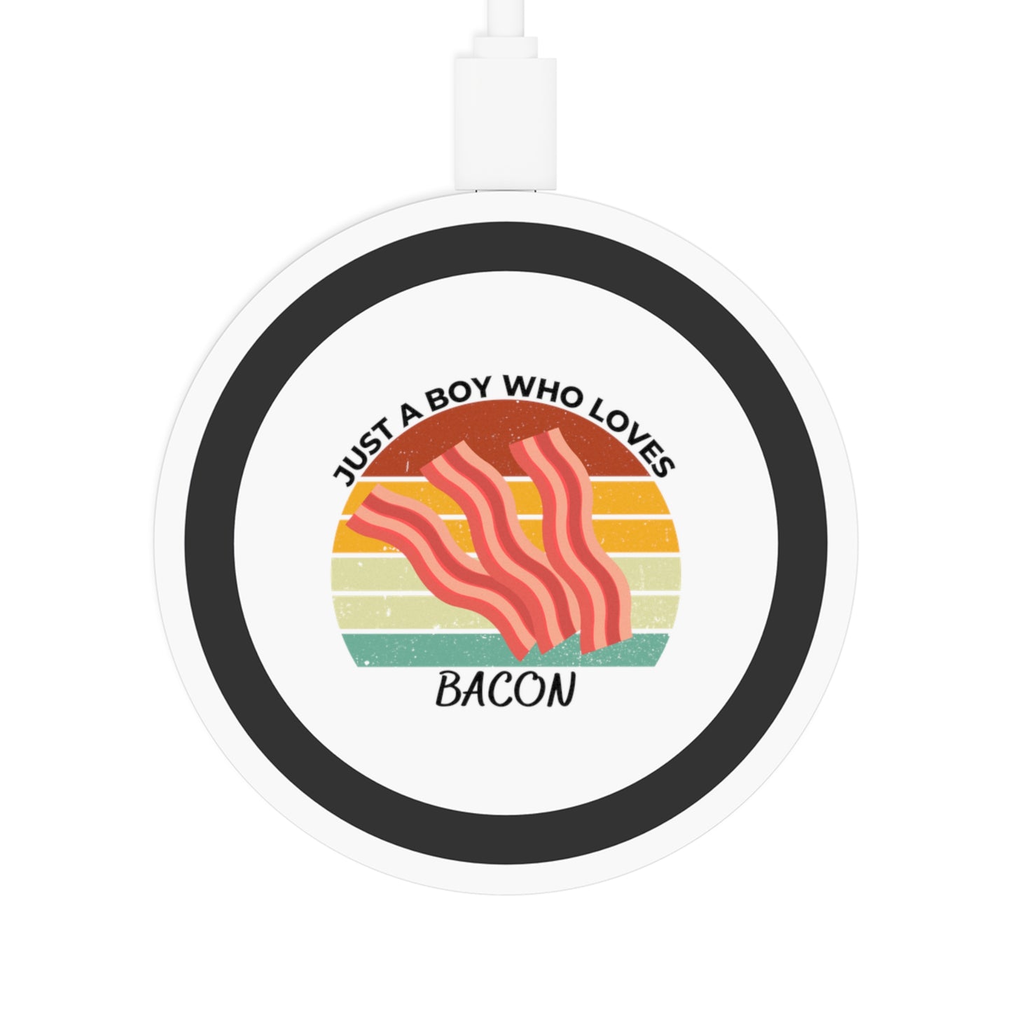 Just a Boy Who Loves Bacon Quake Wireless Charging Pad