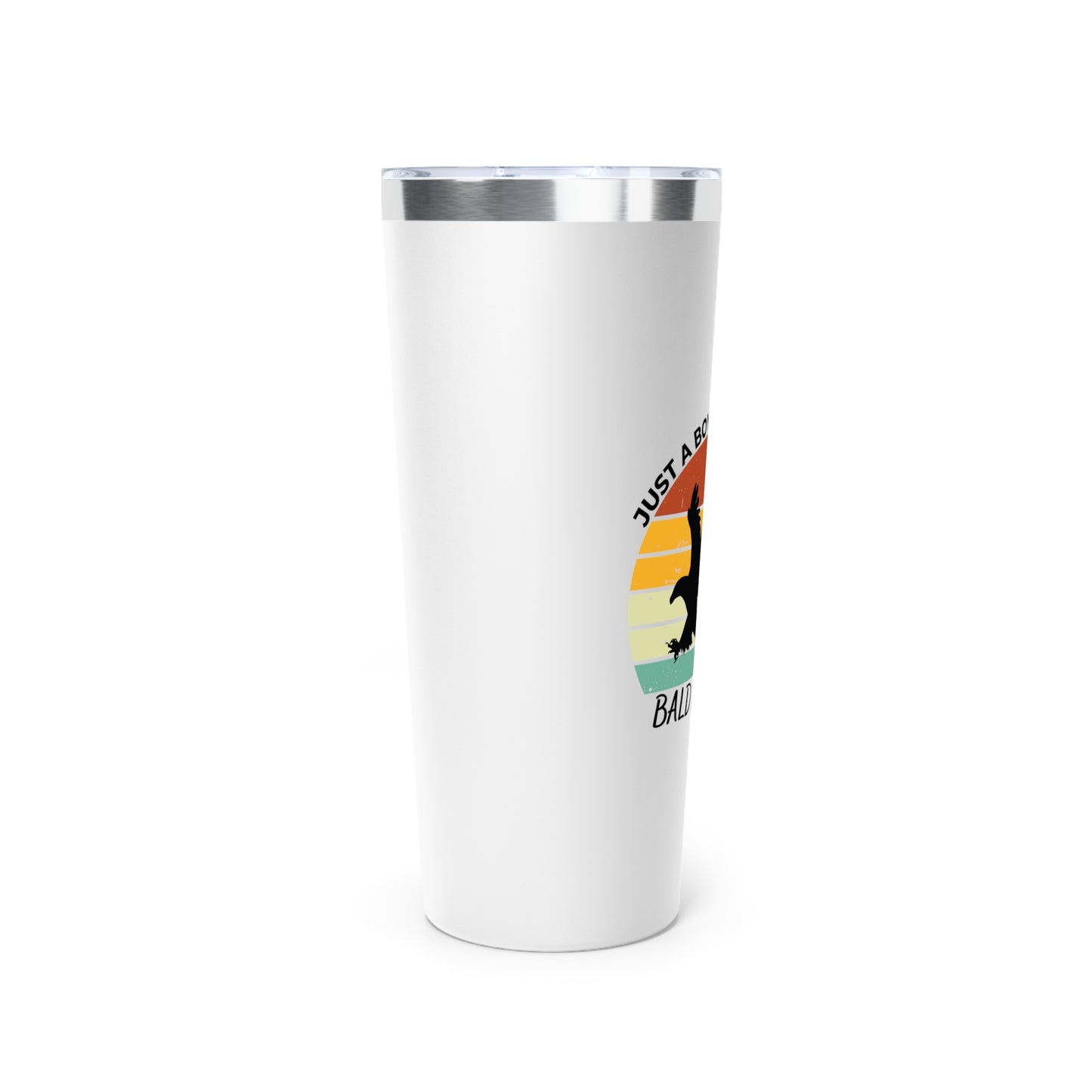 Just a Boy Who Loves Bald Eagles Copper Vacuum Insulated Tumbler, 22oz