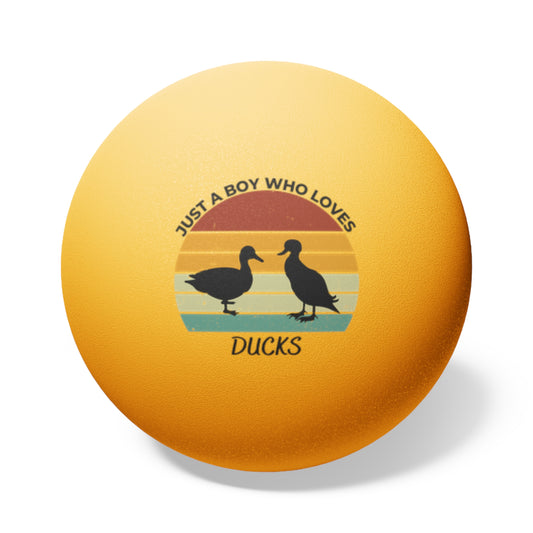 Just a Boy Who Loves Ducks Ping Pong Balls, 6 pcs