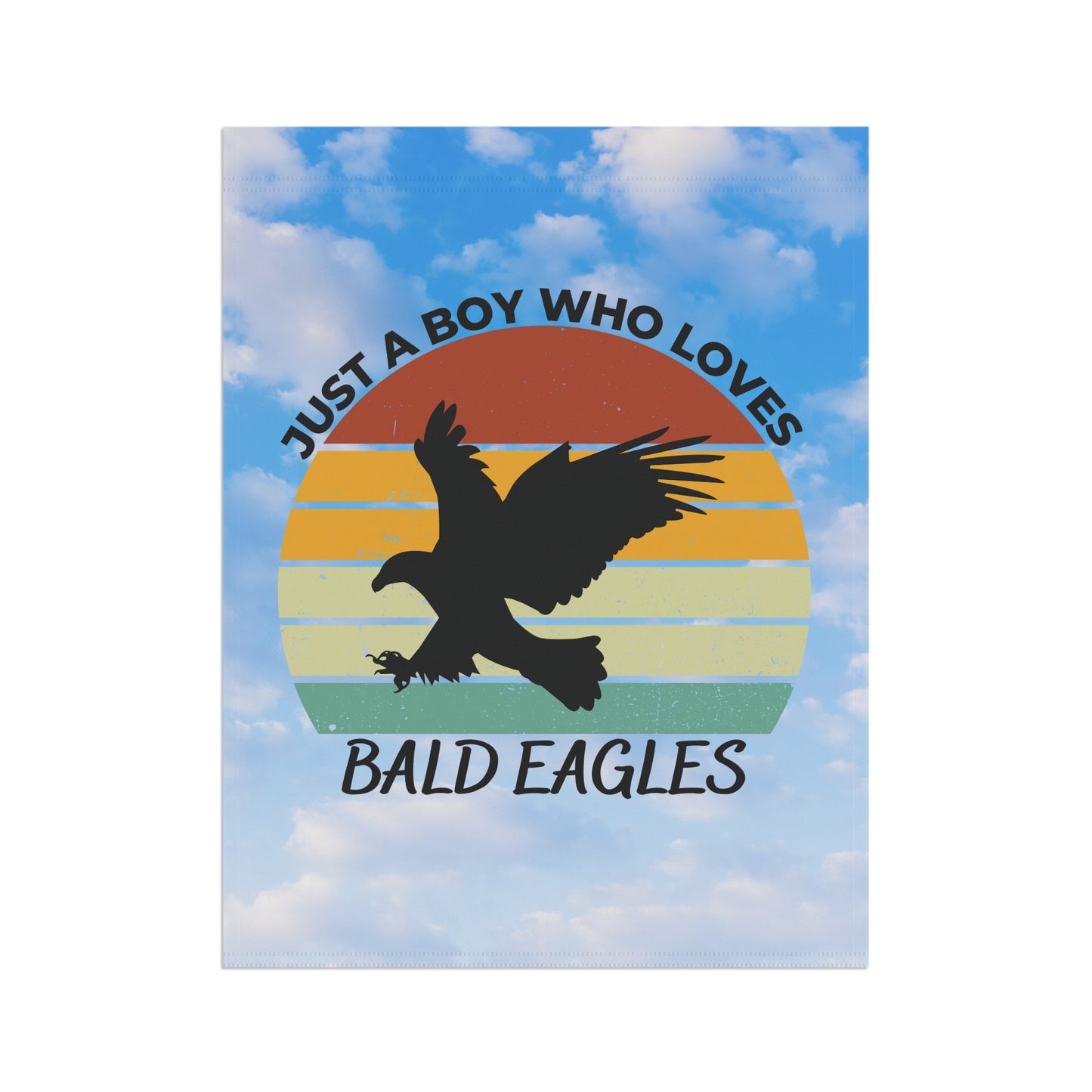 Just a Boy Who Loves Bald Eagles Garden & House Banner