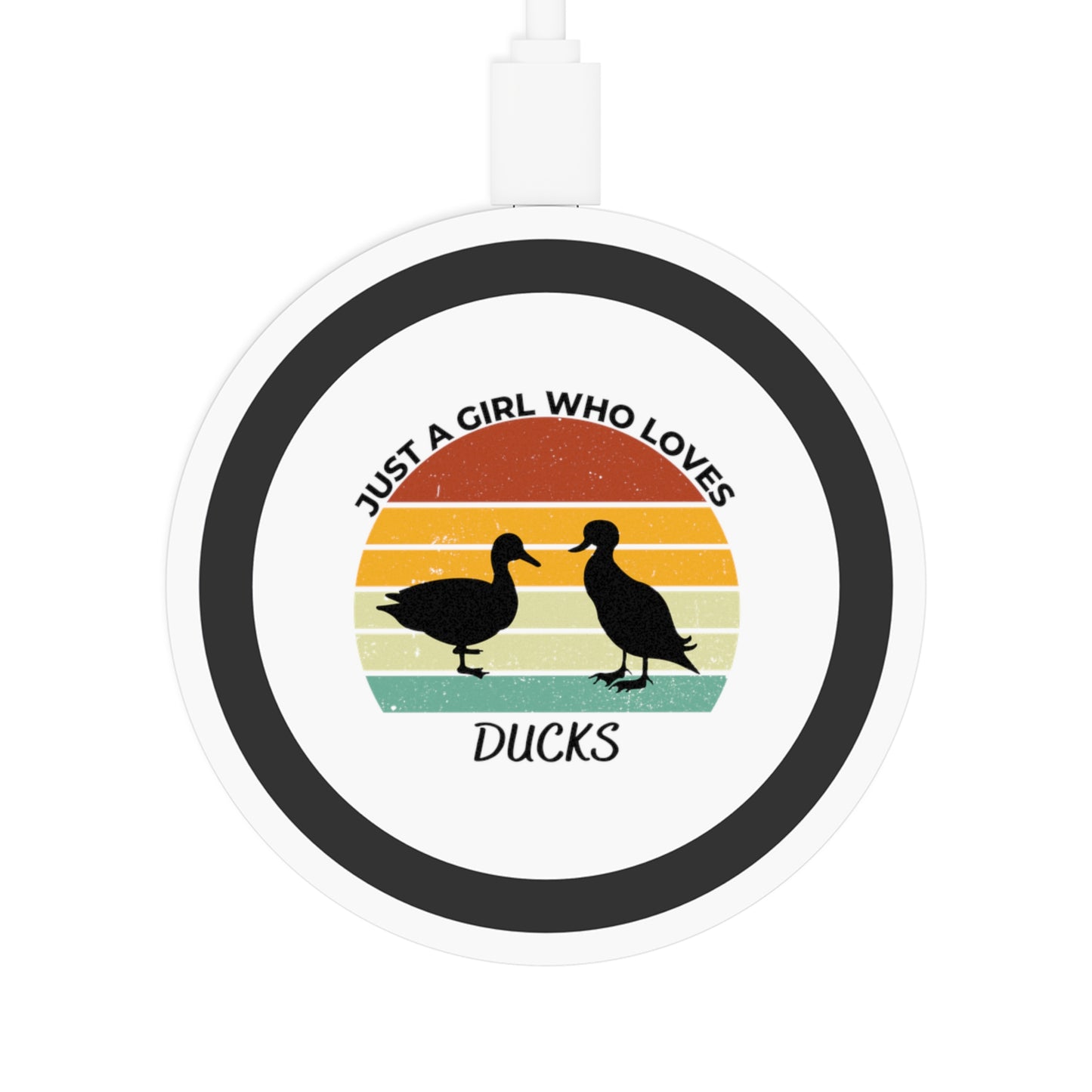 Just a Girl Who Loves Ducks Quake Wireless Charging Pad