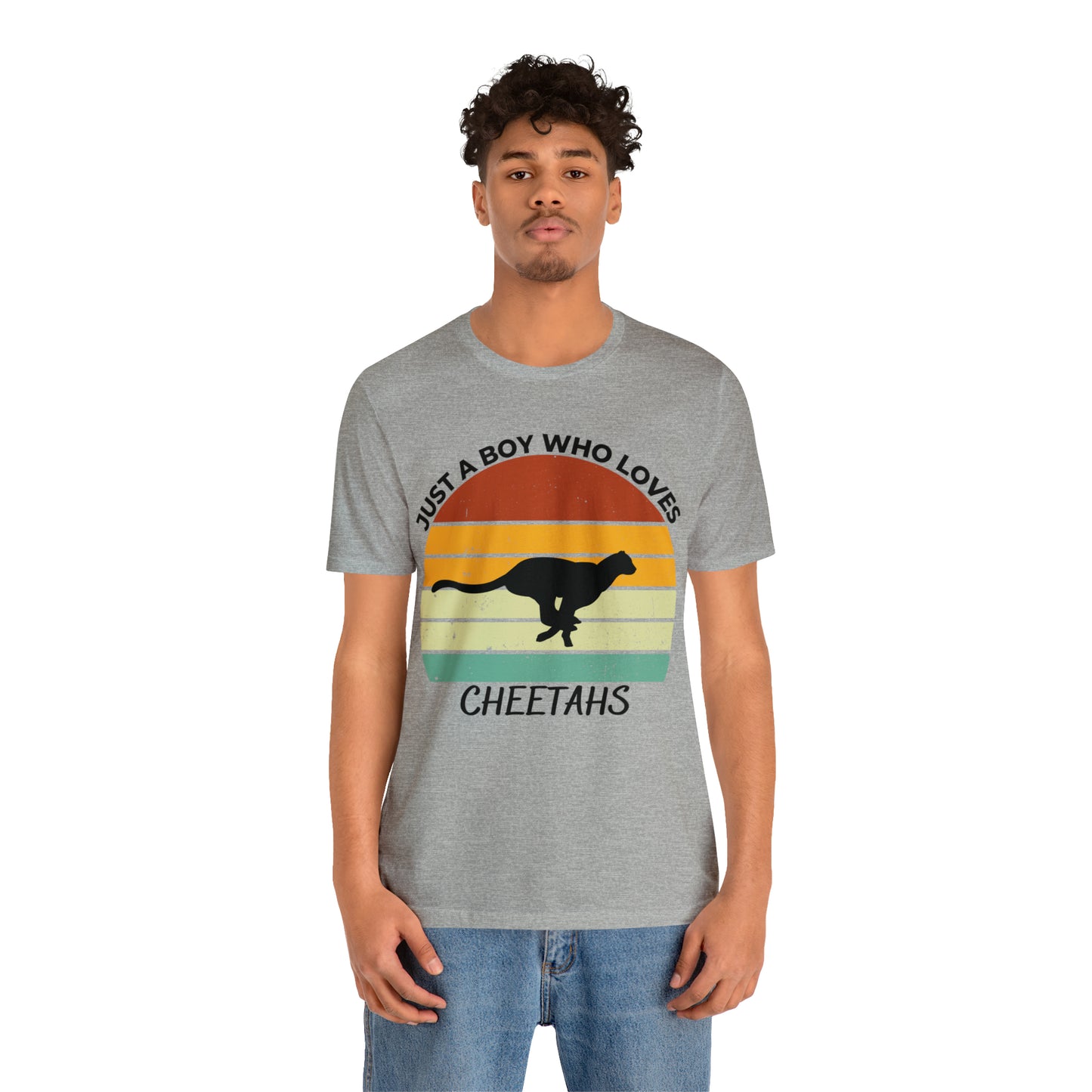 Just a Boy Who Loves Cheetahs Short Sleeve Tee