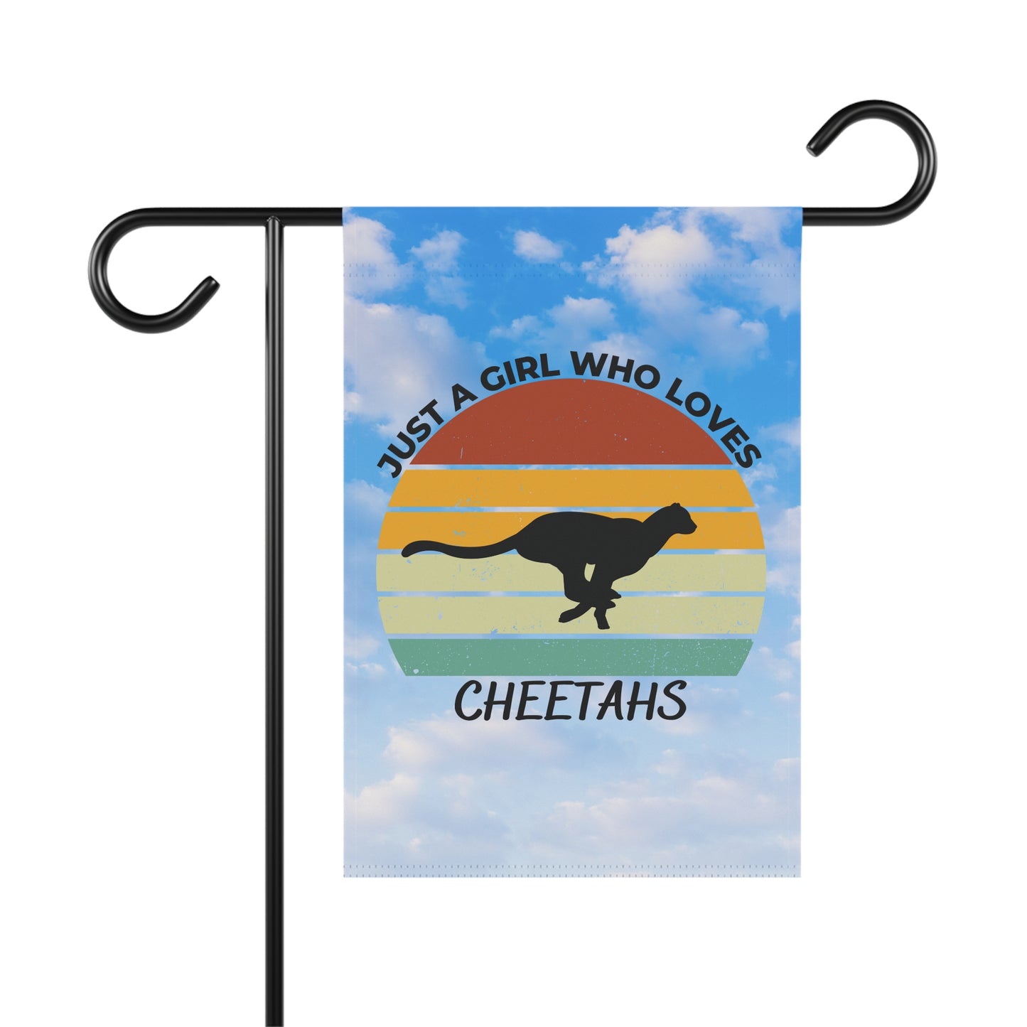 Just a Girl Who Loves Cheetahs Garden & House Banner