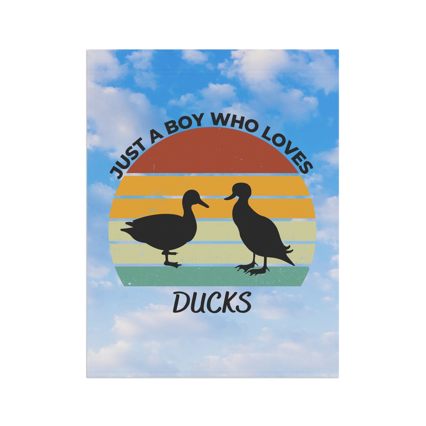 Just a Boy Who Loves Ducks Garden & House Banner