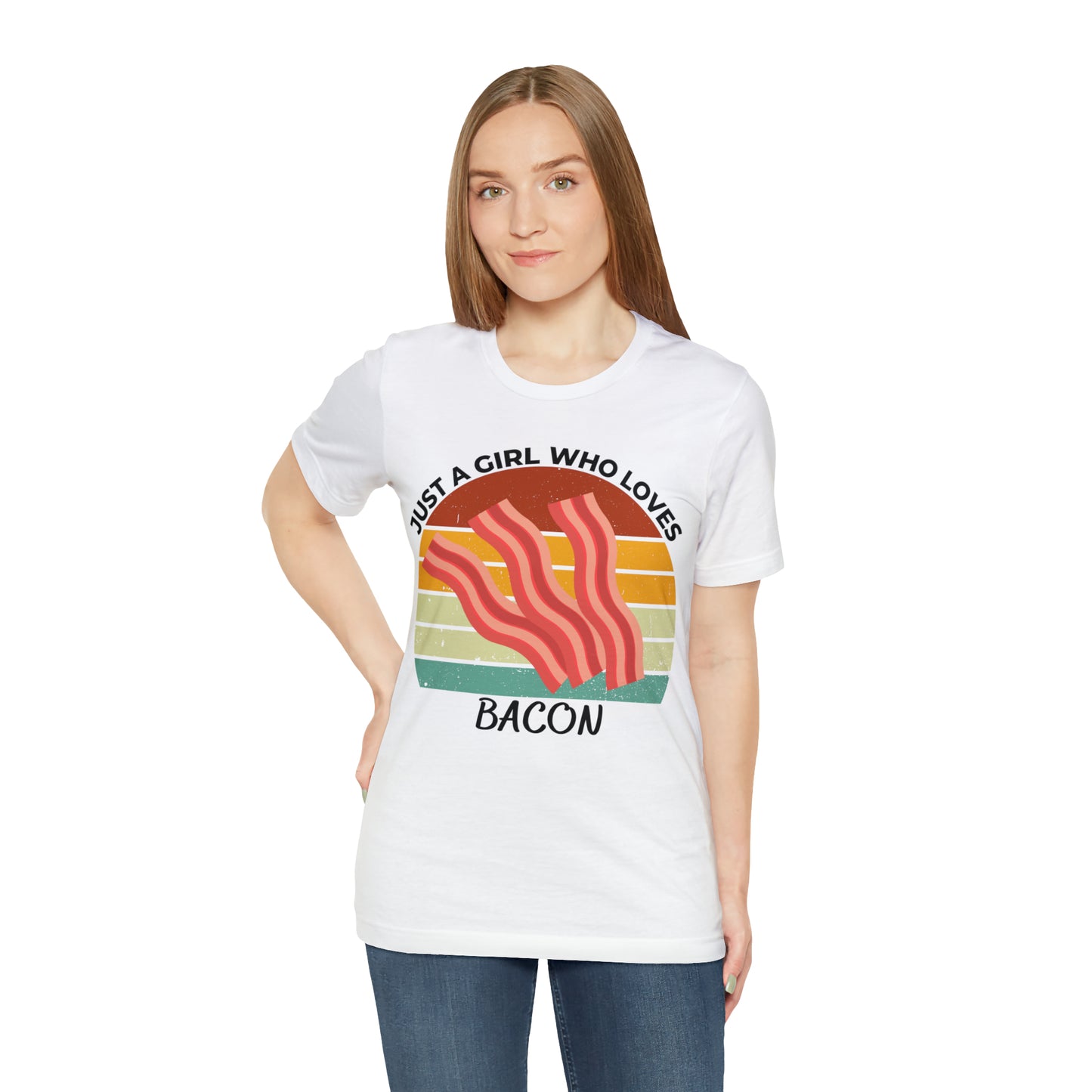 Just a Girl Who Loves Bacon Short Sleeve Tee