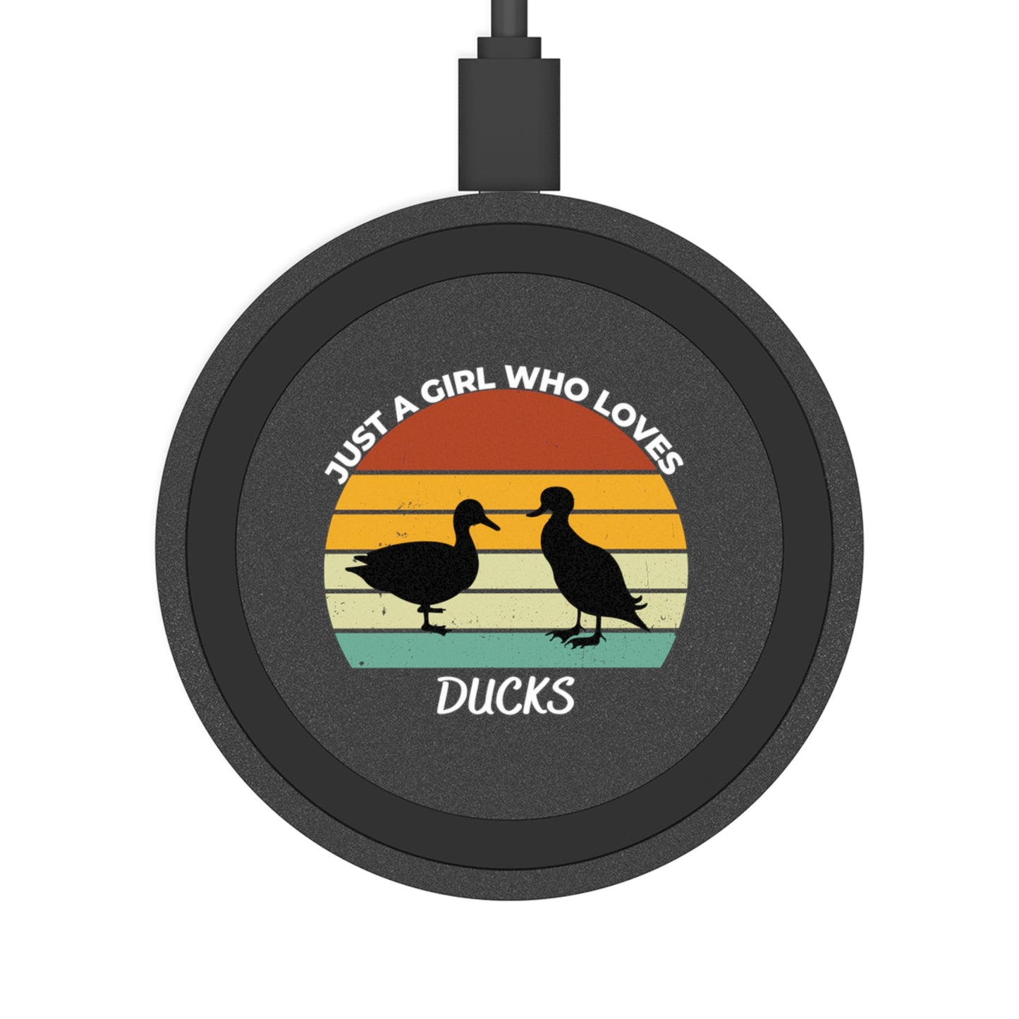 Just a Girl Who Loves Ducks Quake Wireless Charging Pad